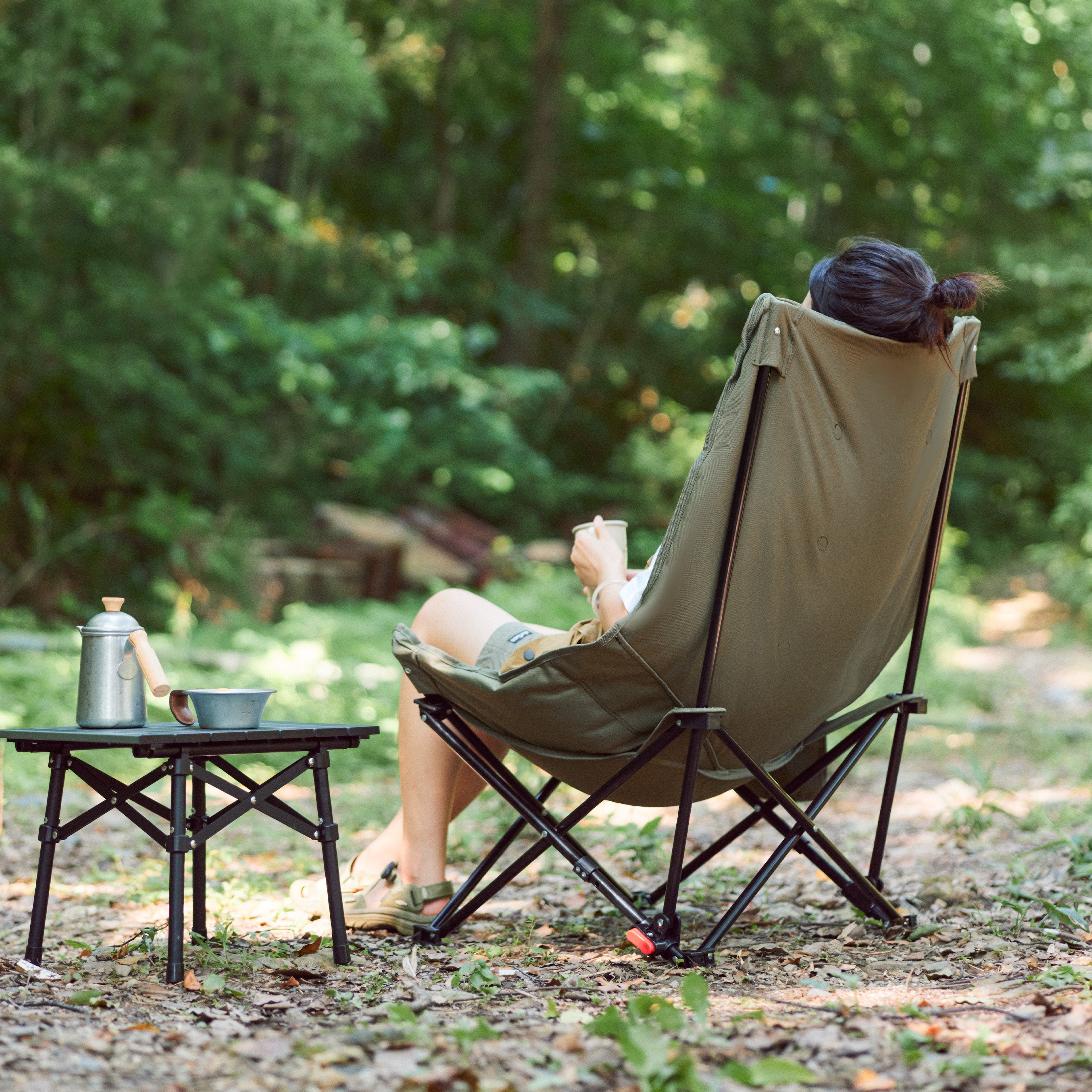 Naturehike SeaStar chaise camping rembourrée verte basique