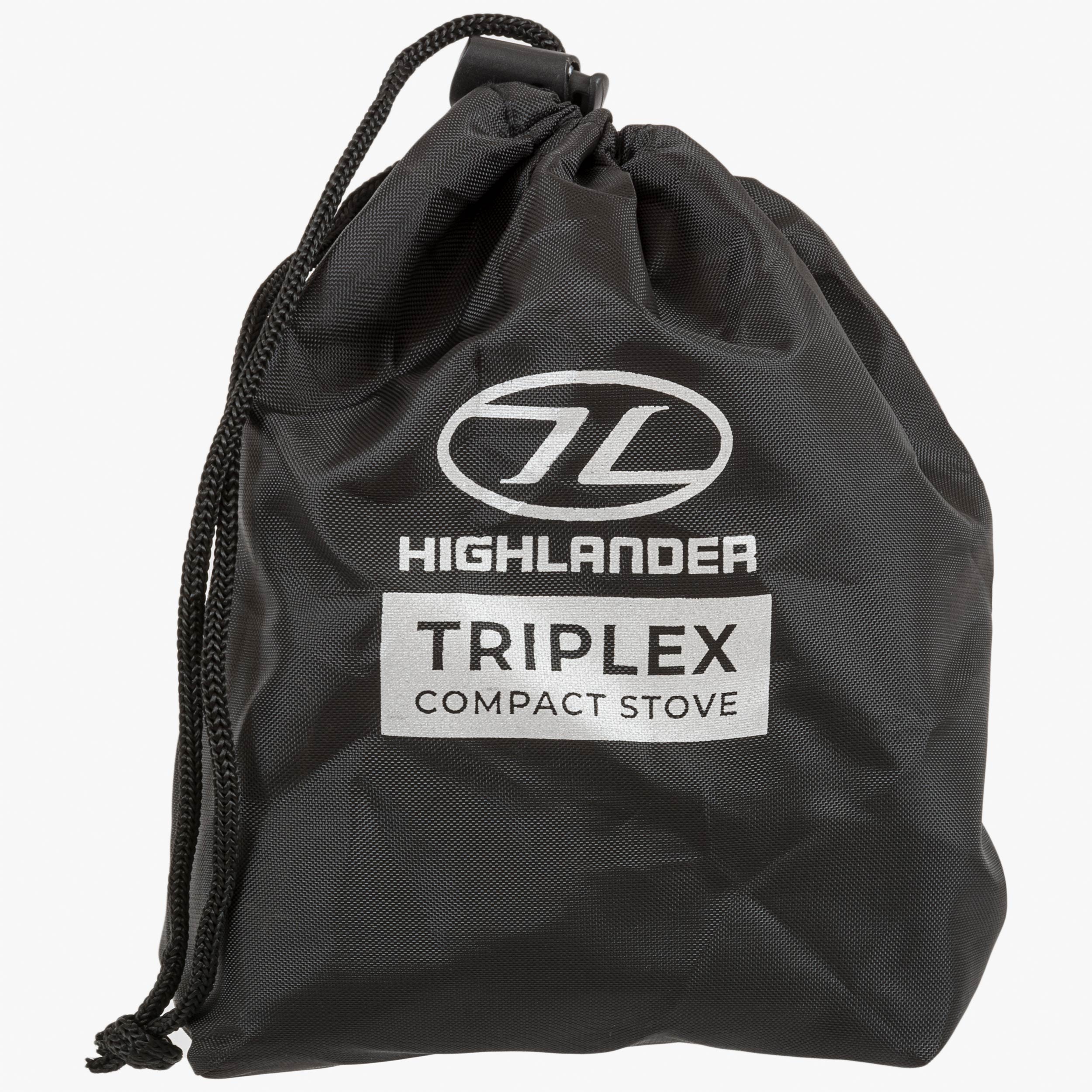 Highlander Triplex réchaud gaz camping compact 225g piezo