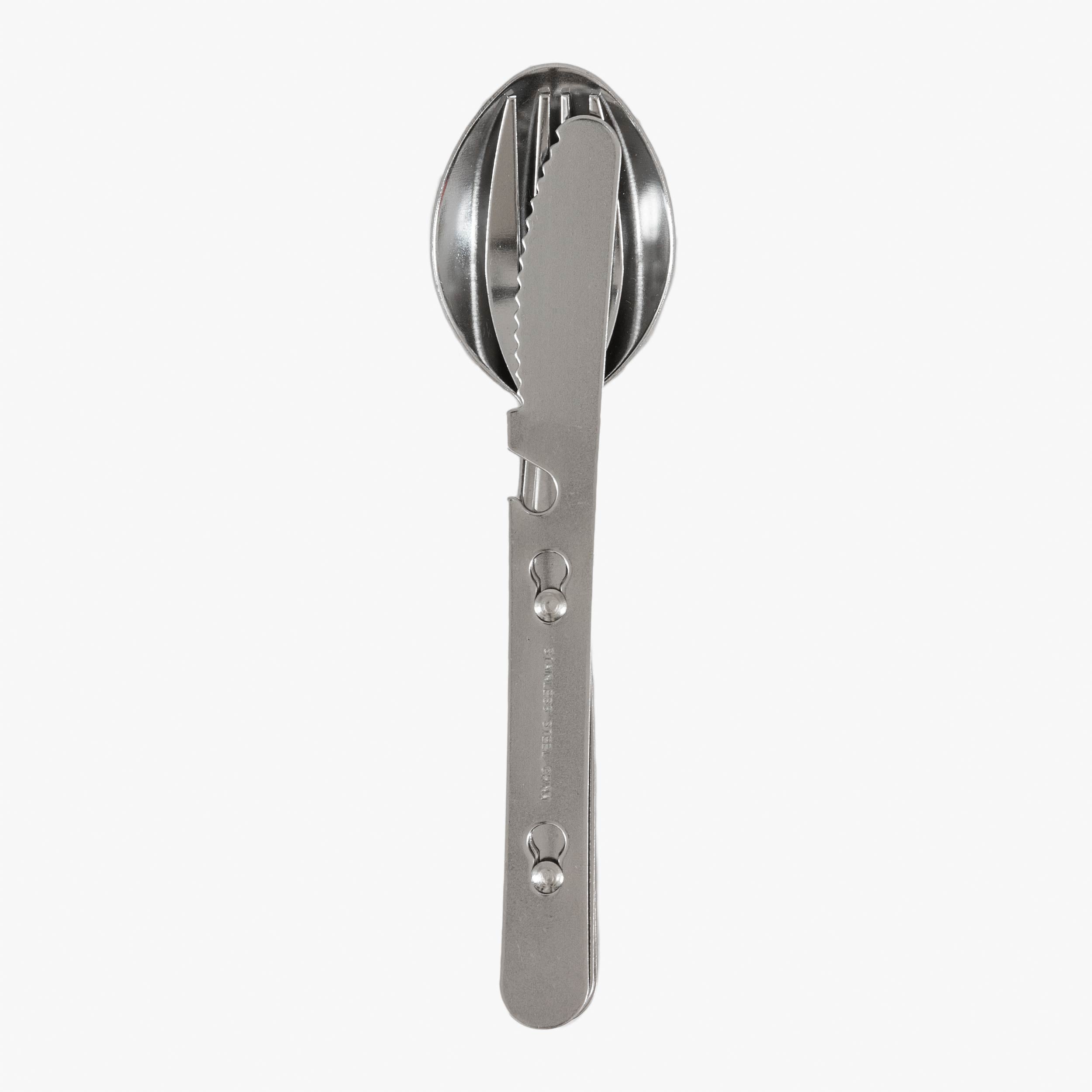Highlander couverts camping acier couteau fourchette cuillère
