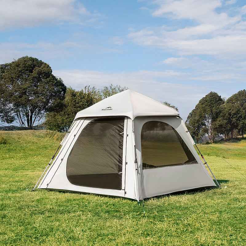 Naturehike Ango tente camping 4 personnes gris UPF50+ 3s