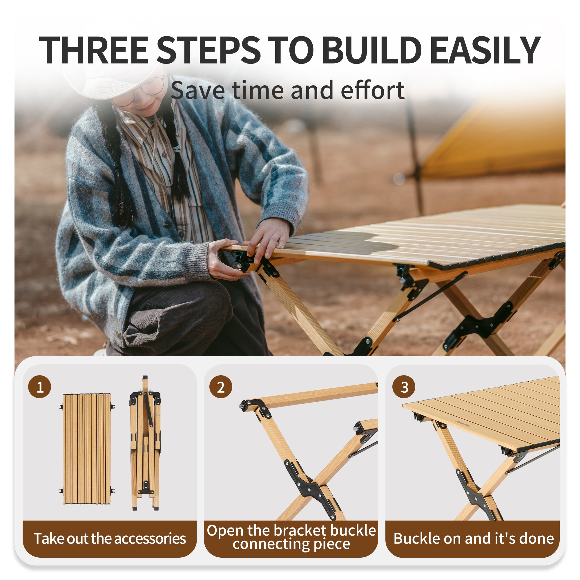 Naturehike StarCore L01 table camping pliante alu 50 kg