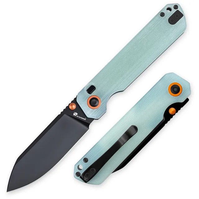 HX Hyla ZD-120S-B couteau pliant lame noire manche vert