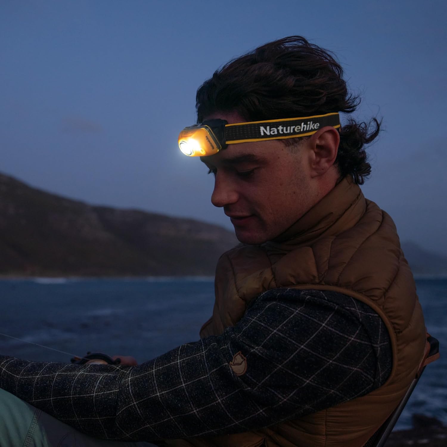 Naturehike lampe frontale LED 300 lm jaune étanche IP68