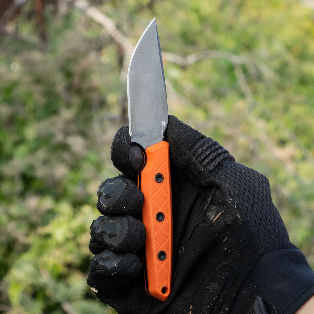 HX Maverick couteau fixe D-354D 14C28N G10 Orange 75 mm