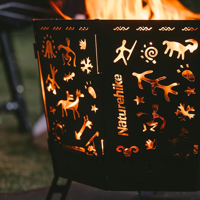 Naturehike Totem brasero pliable grill 2-en-1 transport