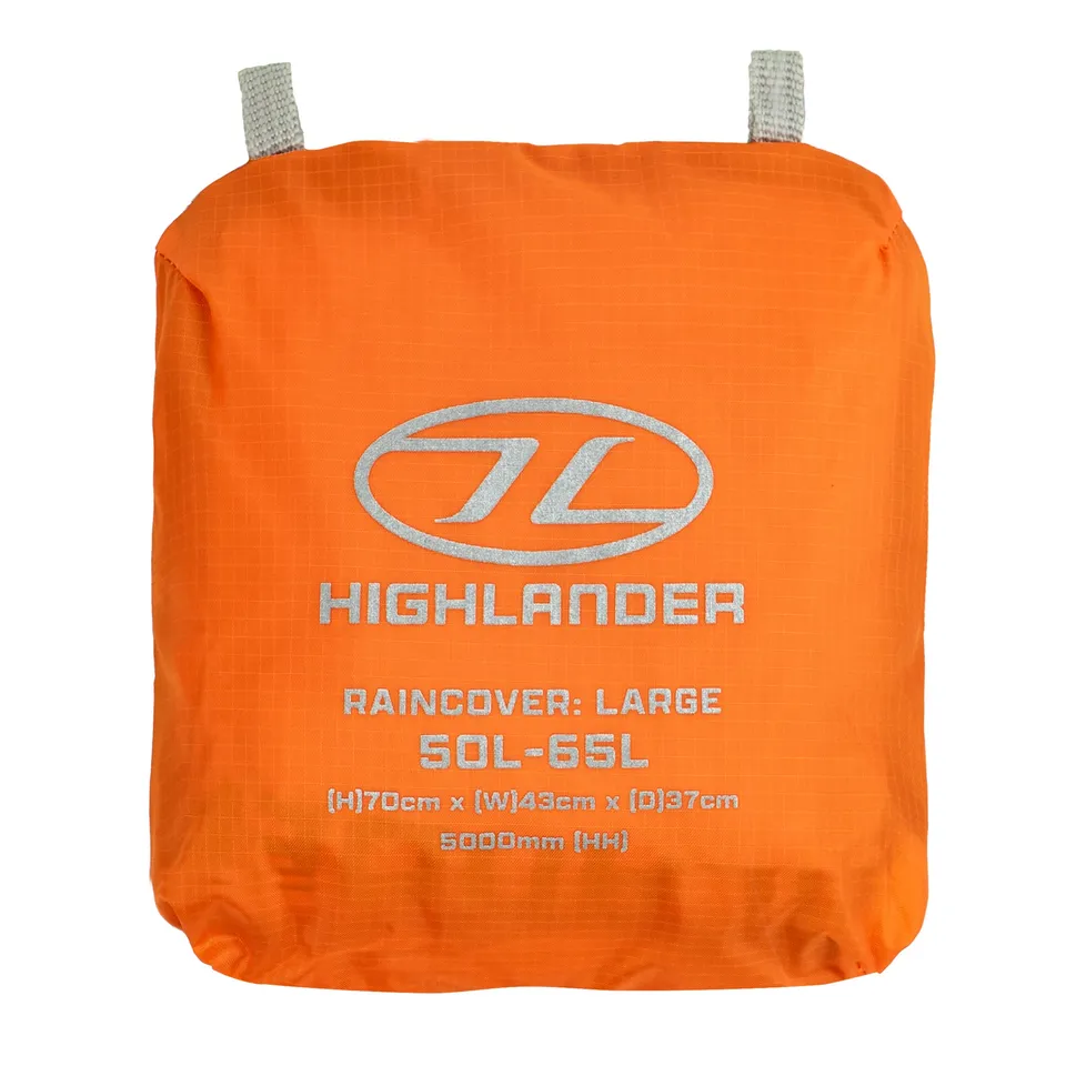 Highlander Ducks Back housse pluie 50-65L Orange