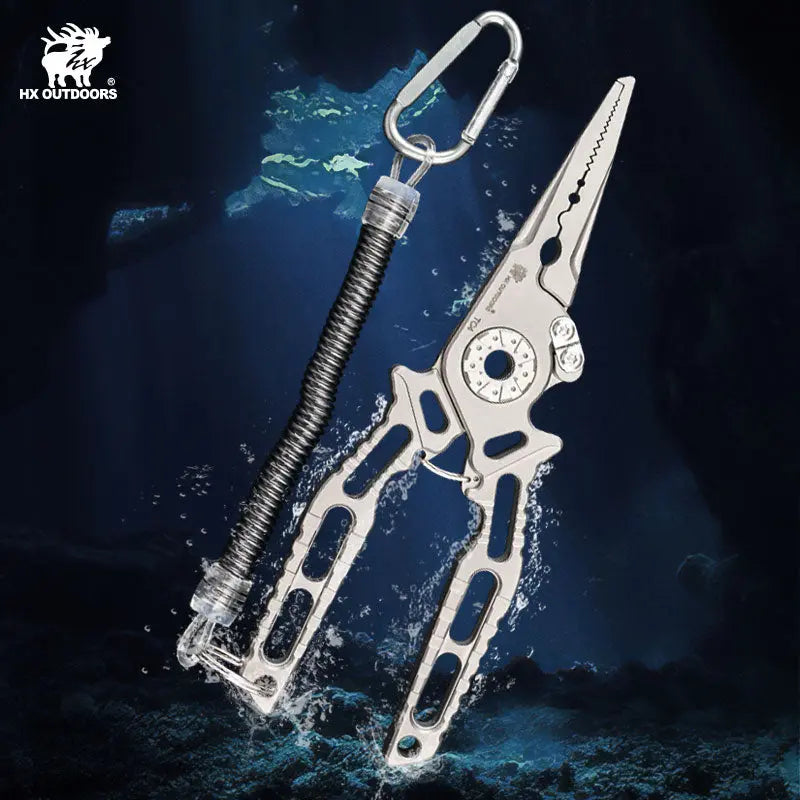 HX Riverlure GQ-23A pince pêche titane 193 mm argent