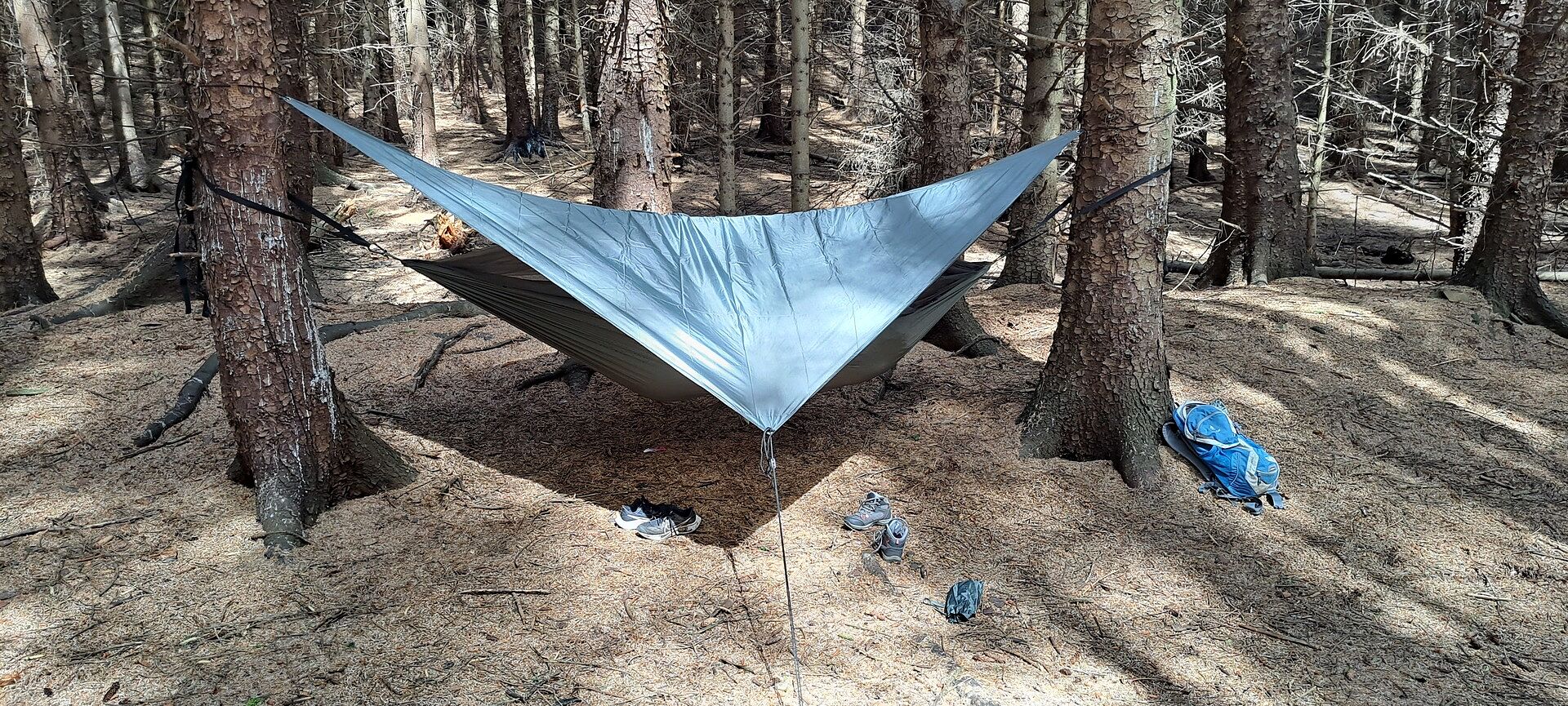 Highlander Crusader hamac camping 1 personne Olive