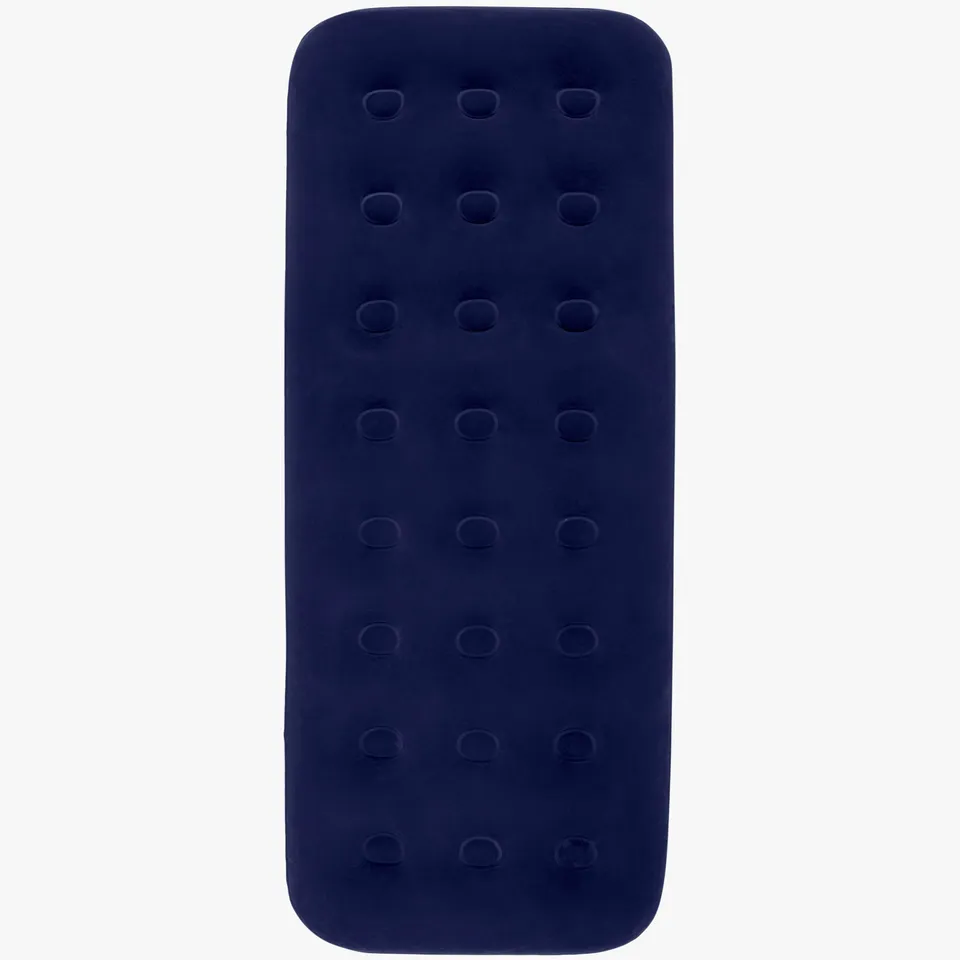 Highlander Deluxe Airbed matelas gonflable 1 place 185 cm bleu