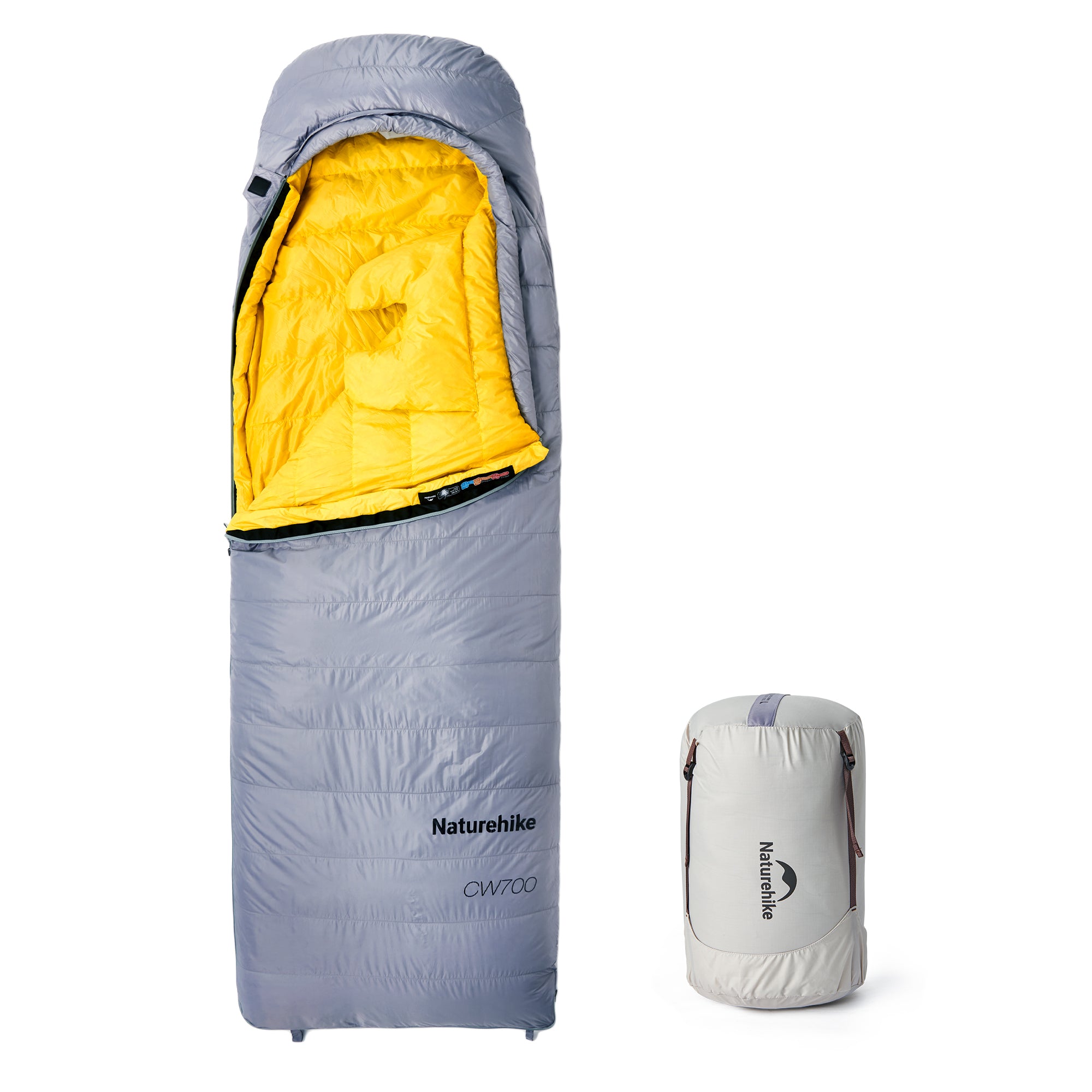 Naturehike CW700 sac de couchage duvet noir L -1,7°C