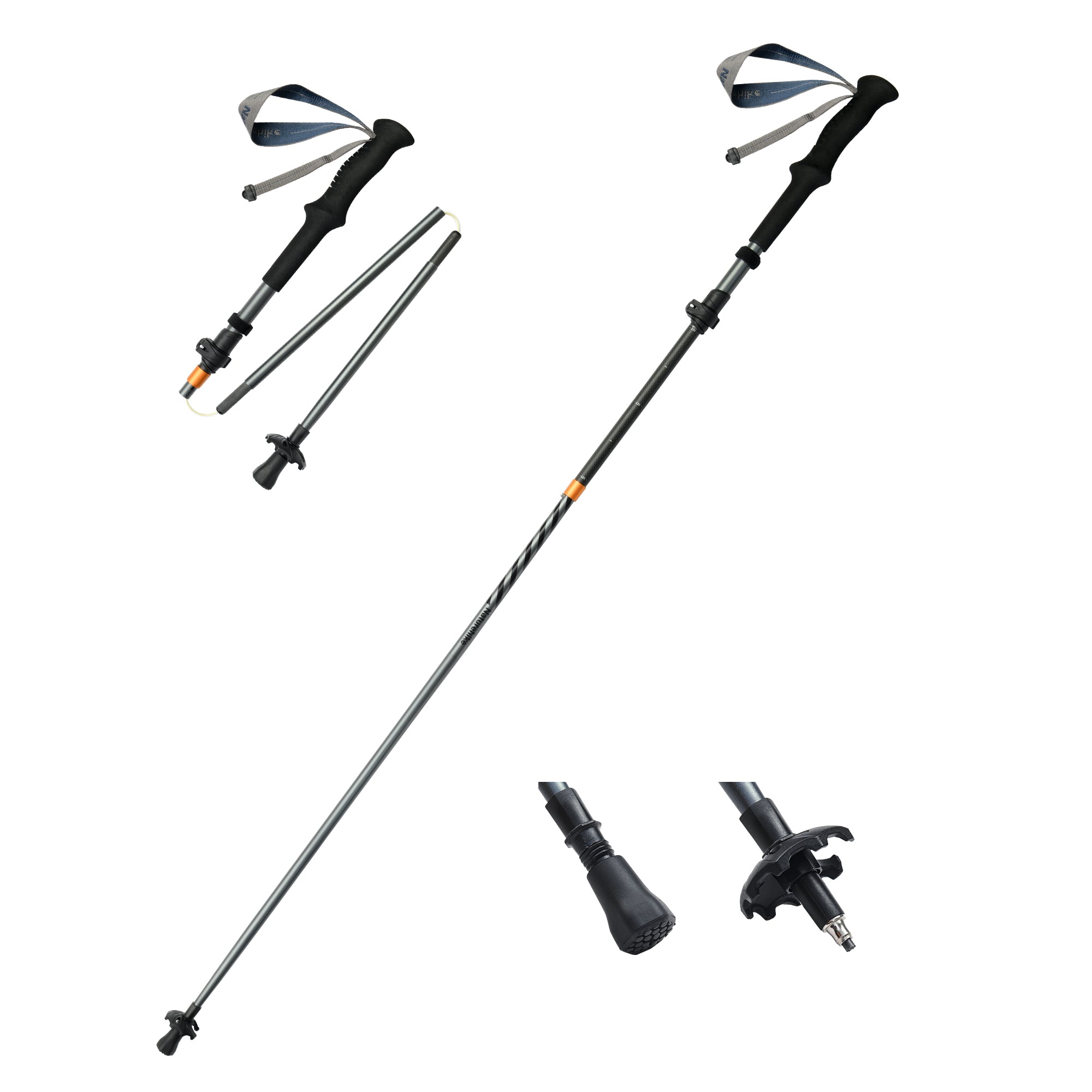 Naturehike Gale Terk UL bâton randonnée carbone 103-120 cm