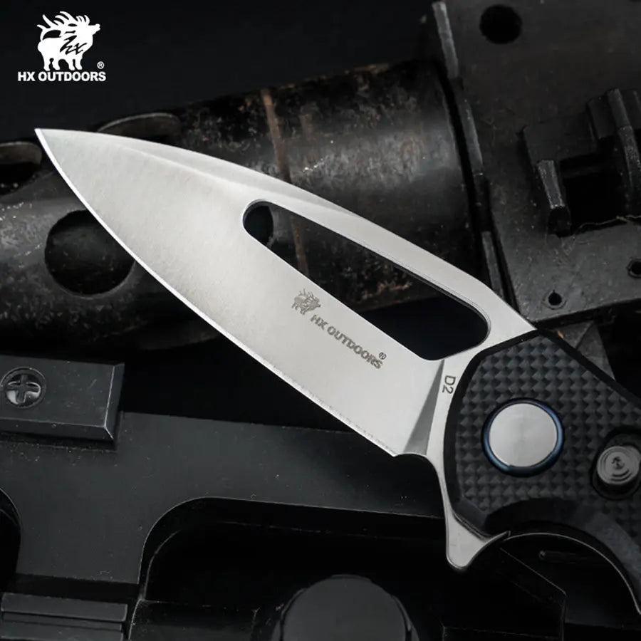 HX Voyager ZD-091S couteau pliant D2 manche G10 noir