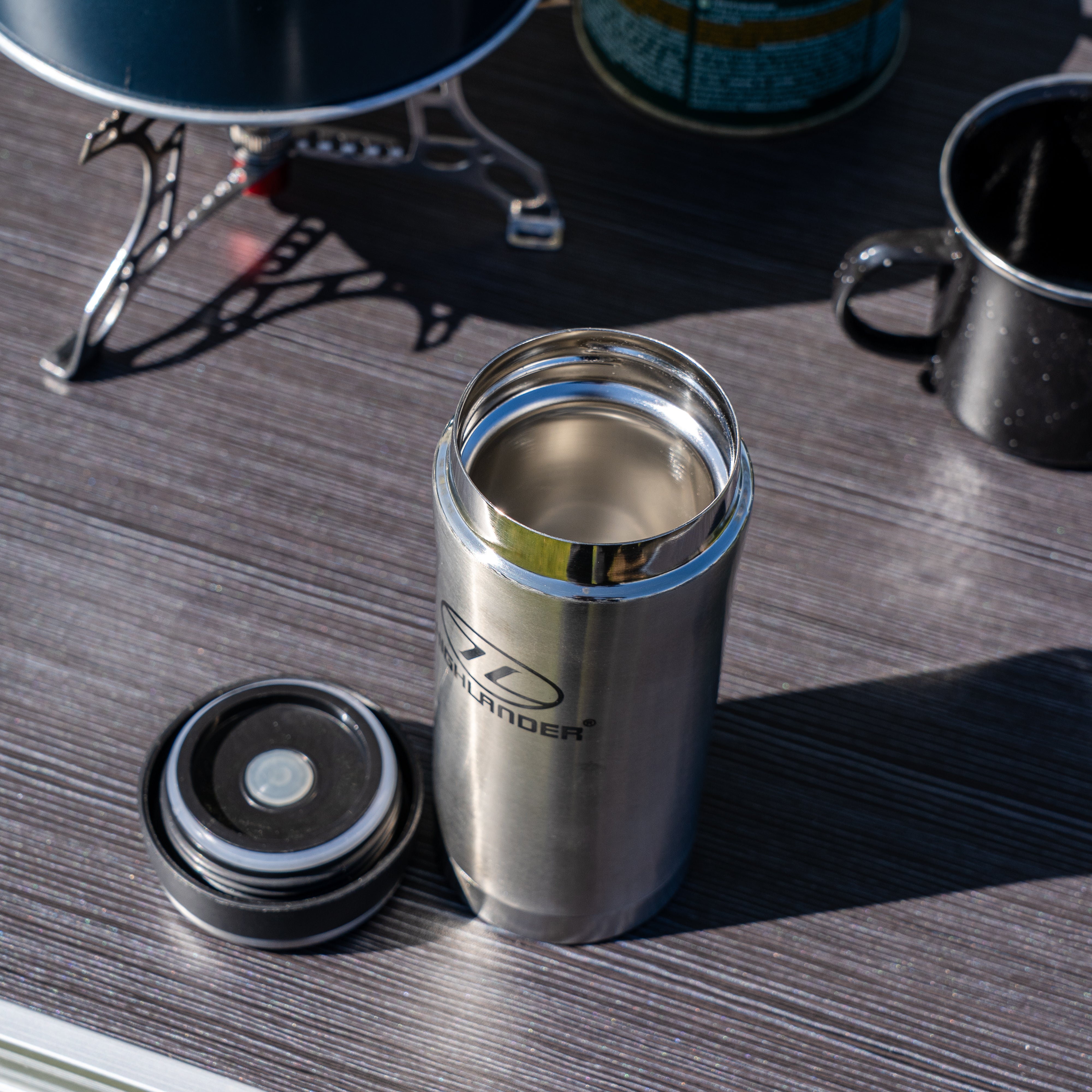 Highlander Mug Isotherme 330ml noir double paroi