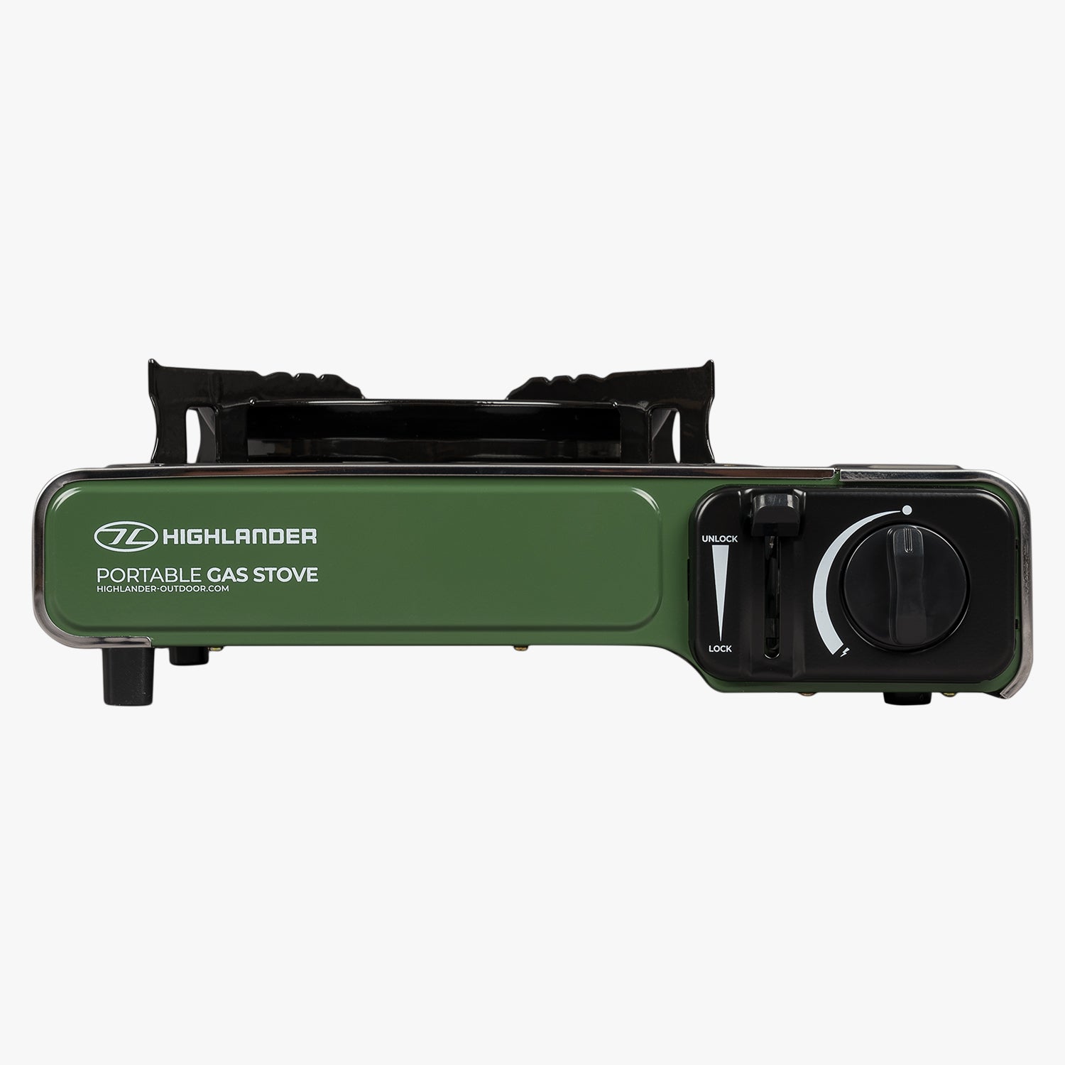Highlander Cooking Réchaud Gaz Portable Vert avec Allumage Piezo