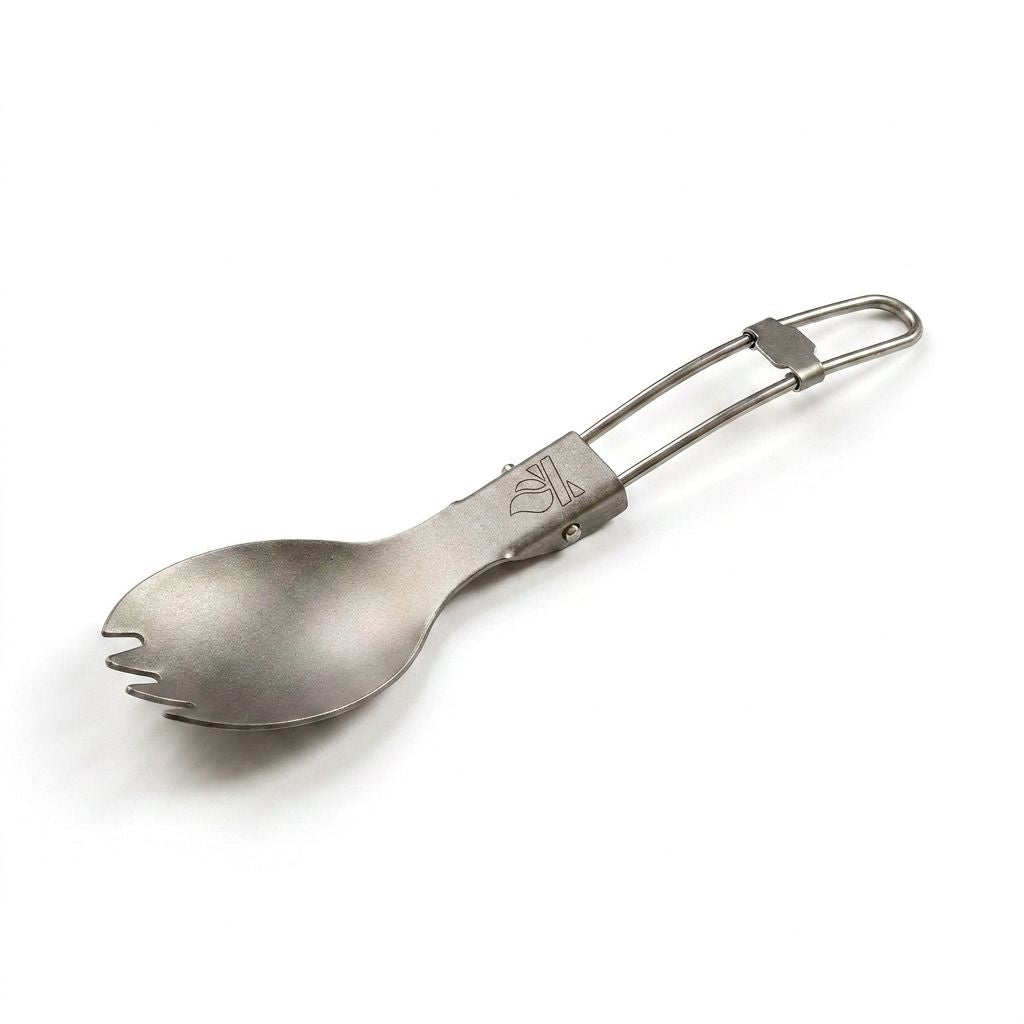 Bushcraft Essentials Bushbox Spork couvert titane 17 g 15 cm