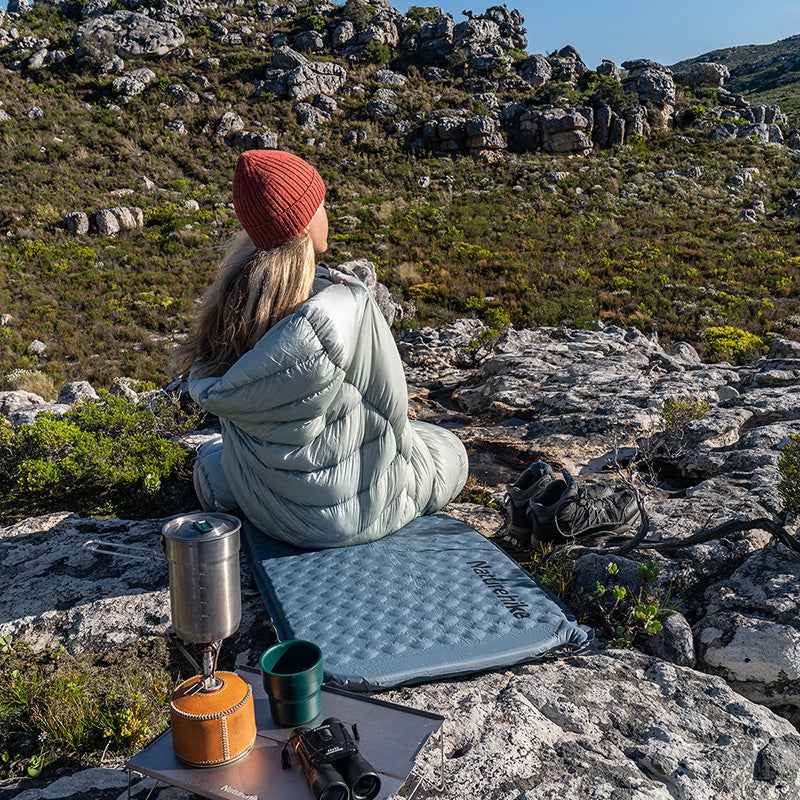 Naturehike Yugu Matelas Autogonflant Momie 490 g Bleu