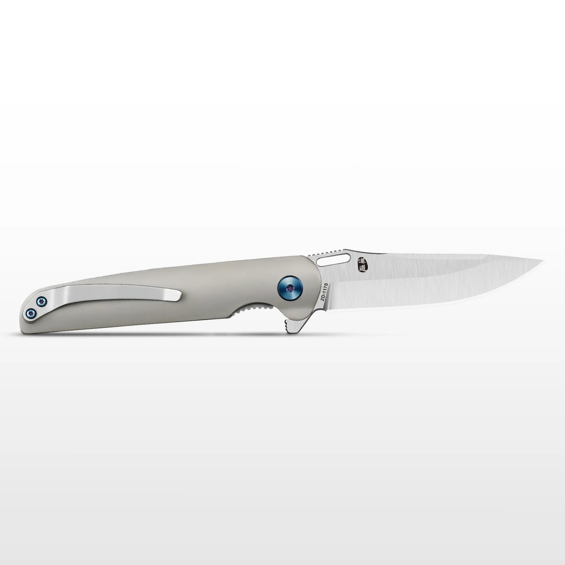 HX Vulcan ZD-117S couteau pliant titane lame D2 80 mm