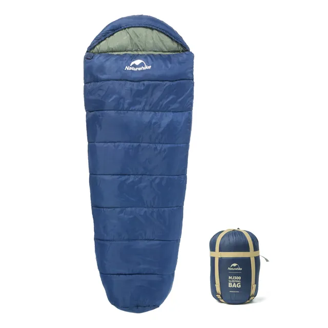 Naturehike Mujin MJ300 Sac Couchage Momie 4°C Bleu