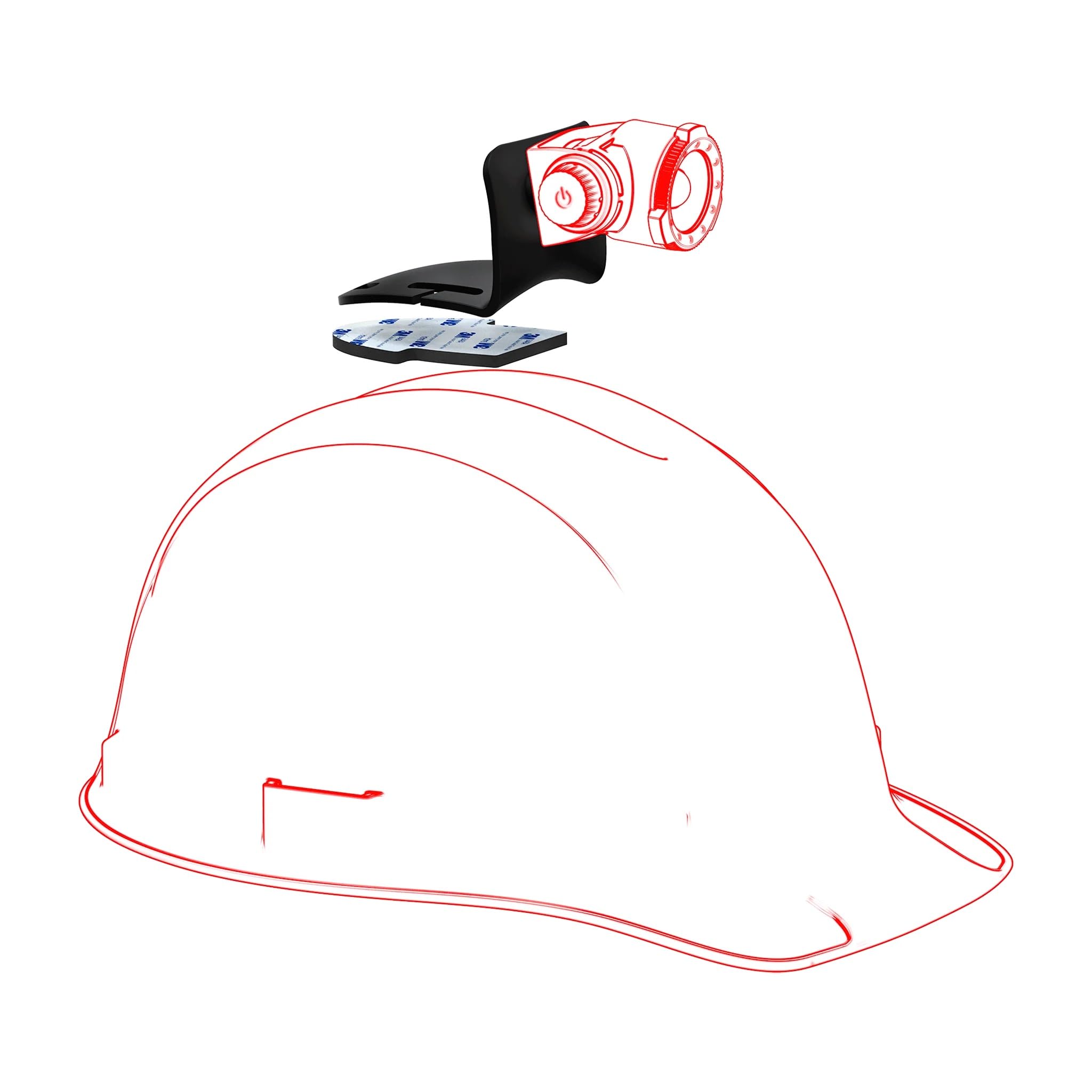 Ledlenser Support connexion casque lampe frontale