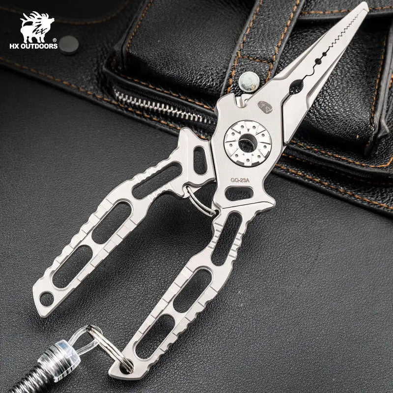 HX Riverlure GQ-23A pince pêche titane 193 mm argent