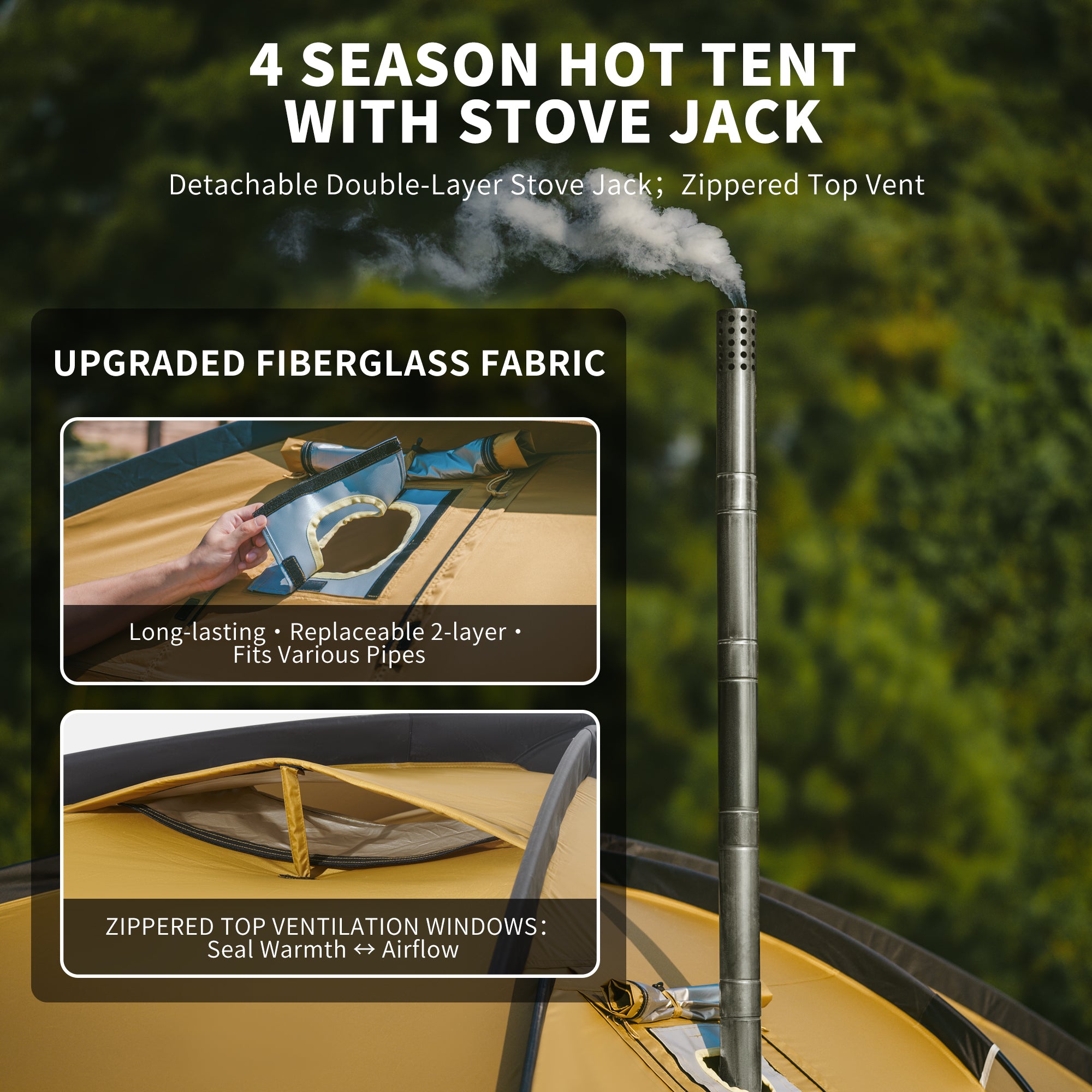 Naturehike Dune 10.9 Pro tente 4 personnes chauffante