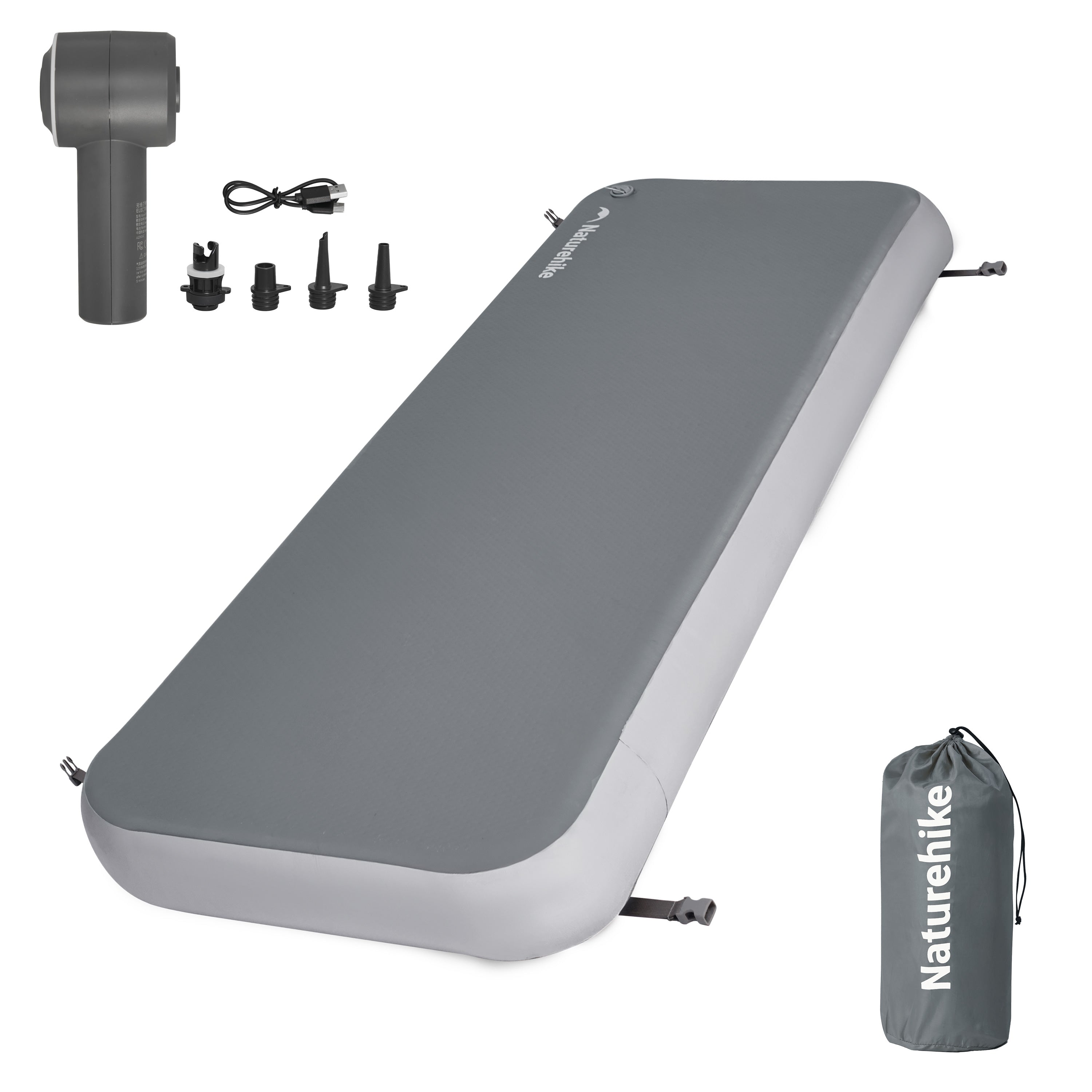 Naturehike DreamWeave Matelas Camping 1 Personne Pompe Manuelle Bleu