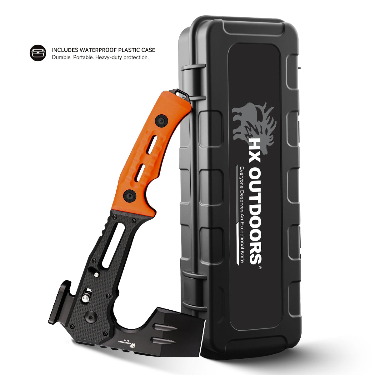 HX Camping Hatchet FALCILUX FT-19C hache pliante manche orange