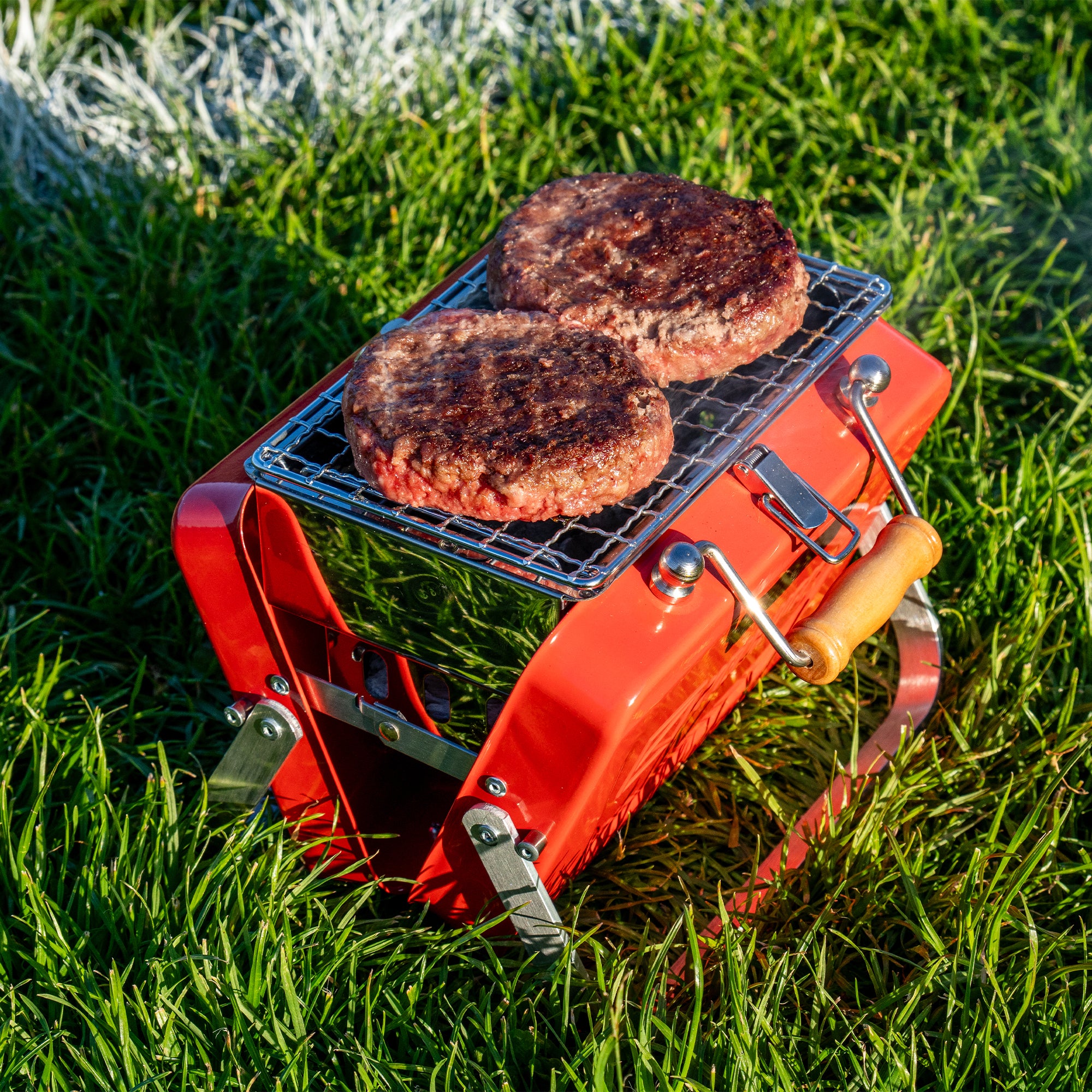 Highlander Kenluck Mini Grill barbecue charbon 750 g rouge