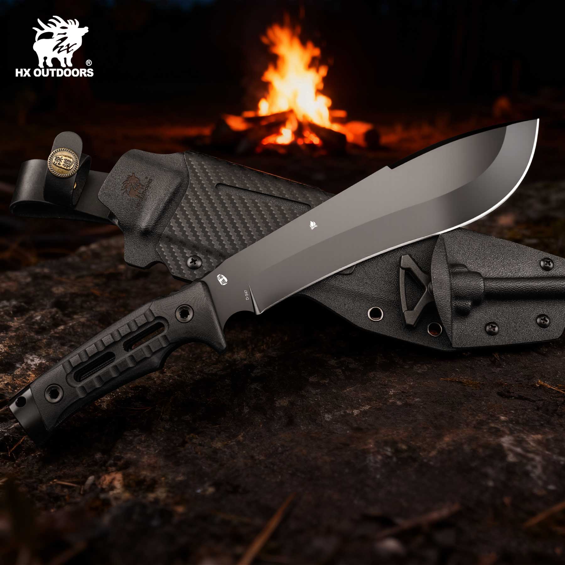 HX Rock Apex Plus D-347 chopper 205 mm manche G10 DC53