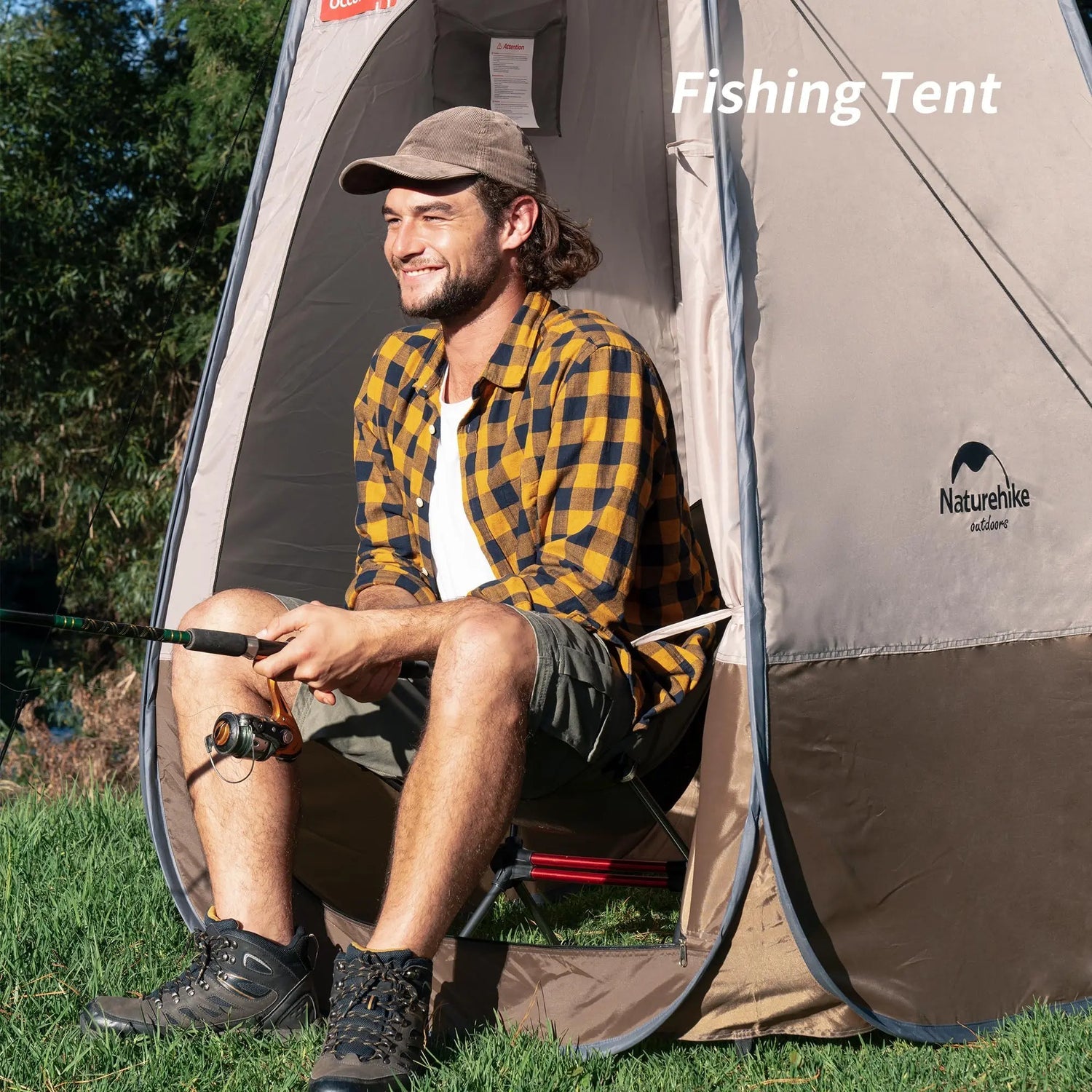 Naturehike Tente Douche Camping Pliante Oxford 210D 1 Personne