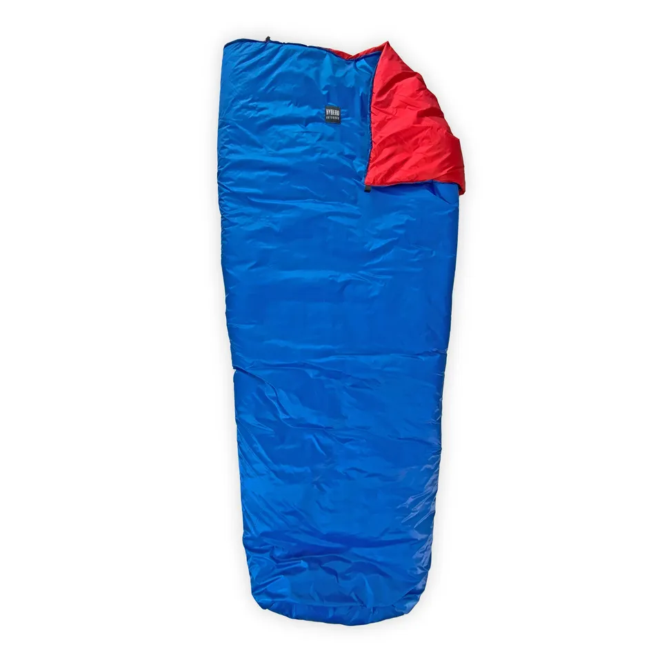 Hyberg Slumber Apex II quilt synthétique bleu-rouge L 3 saisons