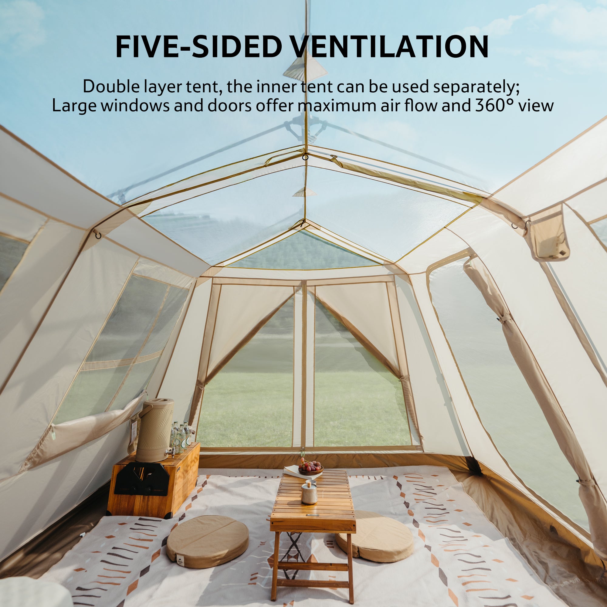 Naturehike Village 13 Pro tente cabane 8 personnes Tente