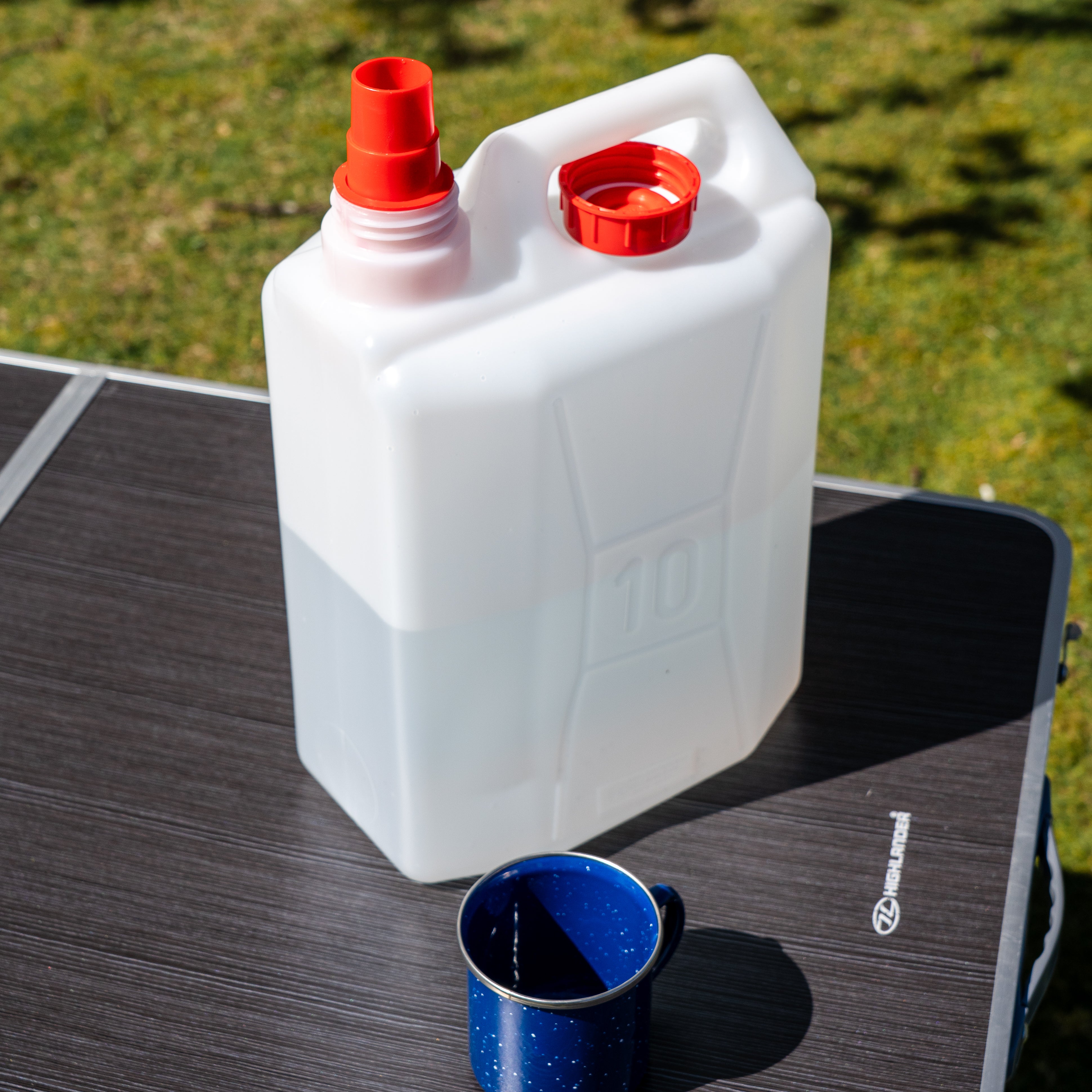 Highlander Camping Accessories Jerry Can bidon eau 10 L bleu