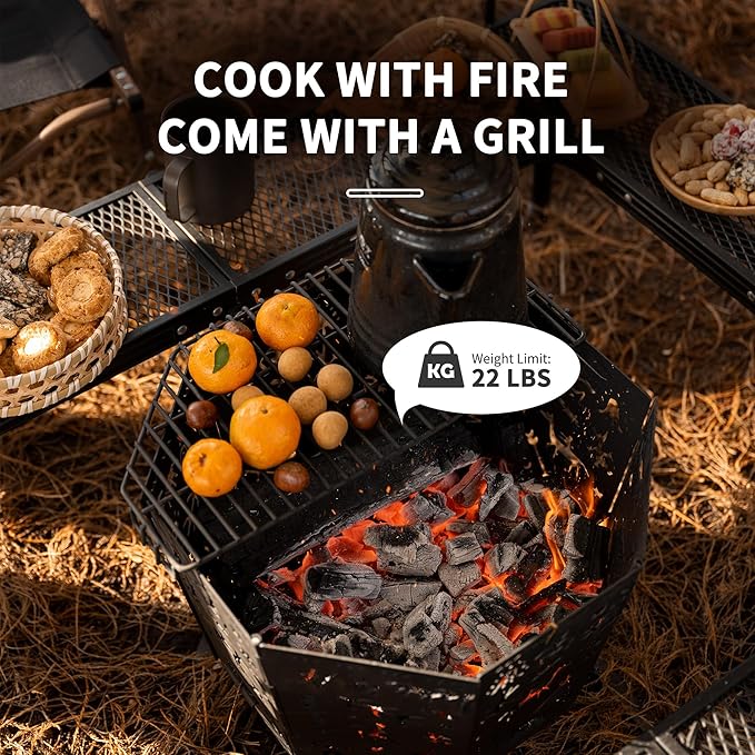 Naturehike Totem brasero pliable grill 2-en-1 transport