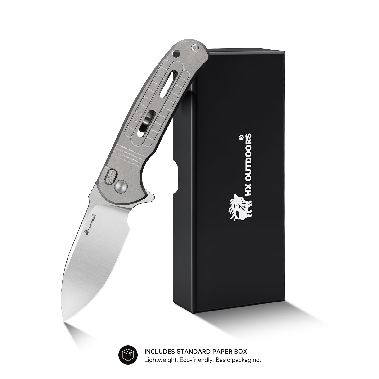 HX Rock Sapphire ZD-119S couteau pliant D2 manche titane