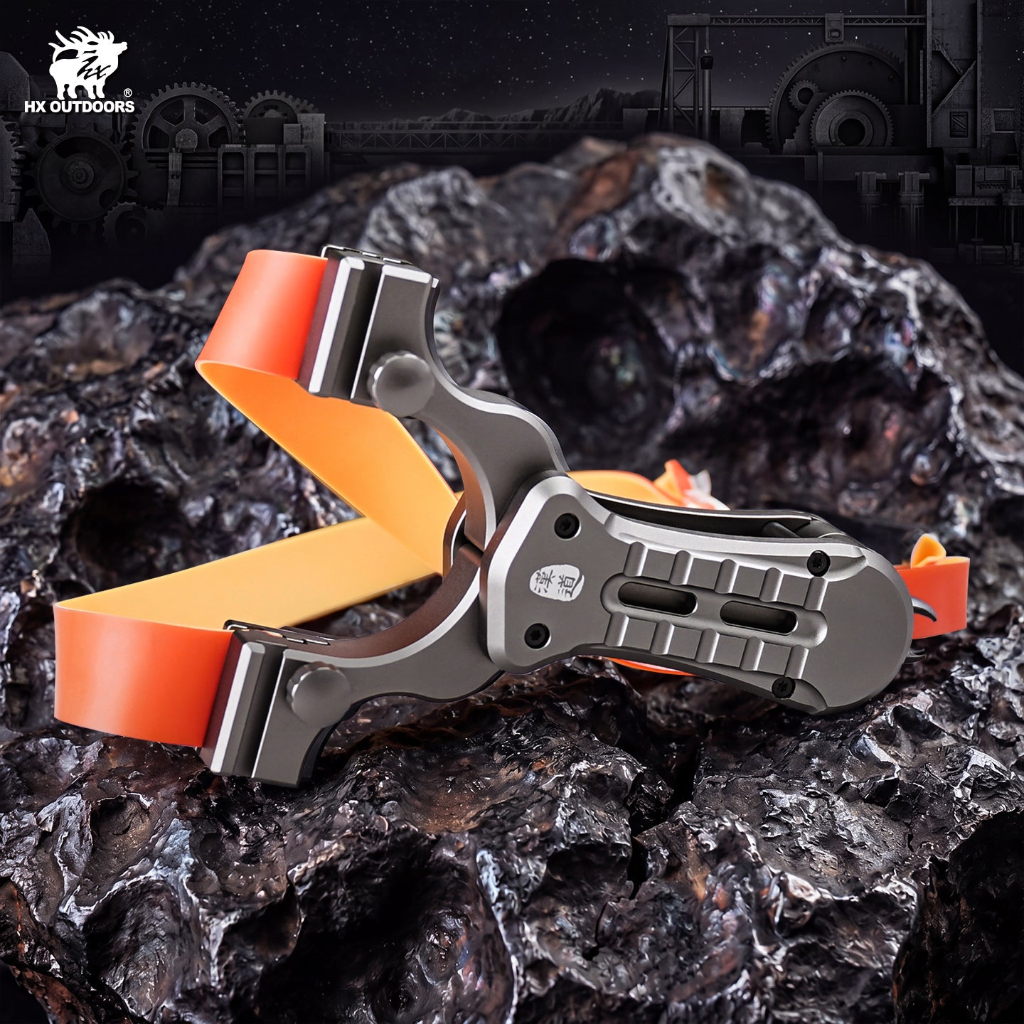 HX Accurion EDC-112A lance-pierre pliant alu gris