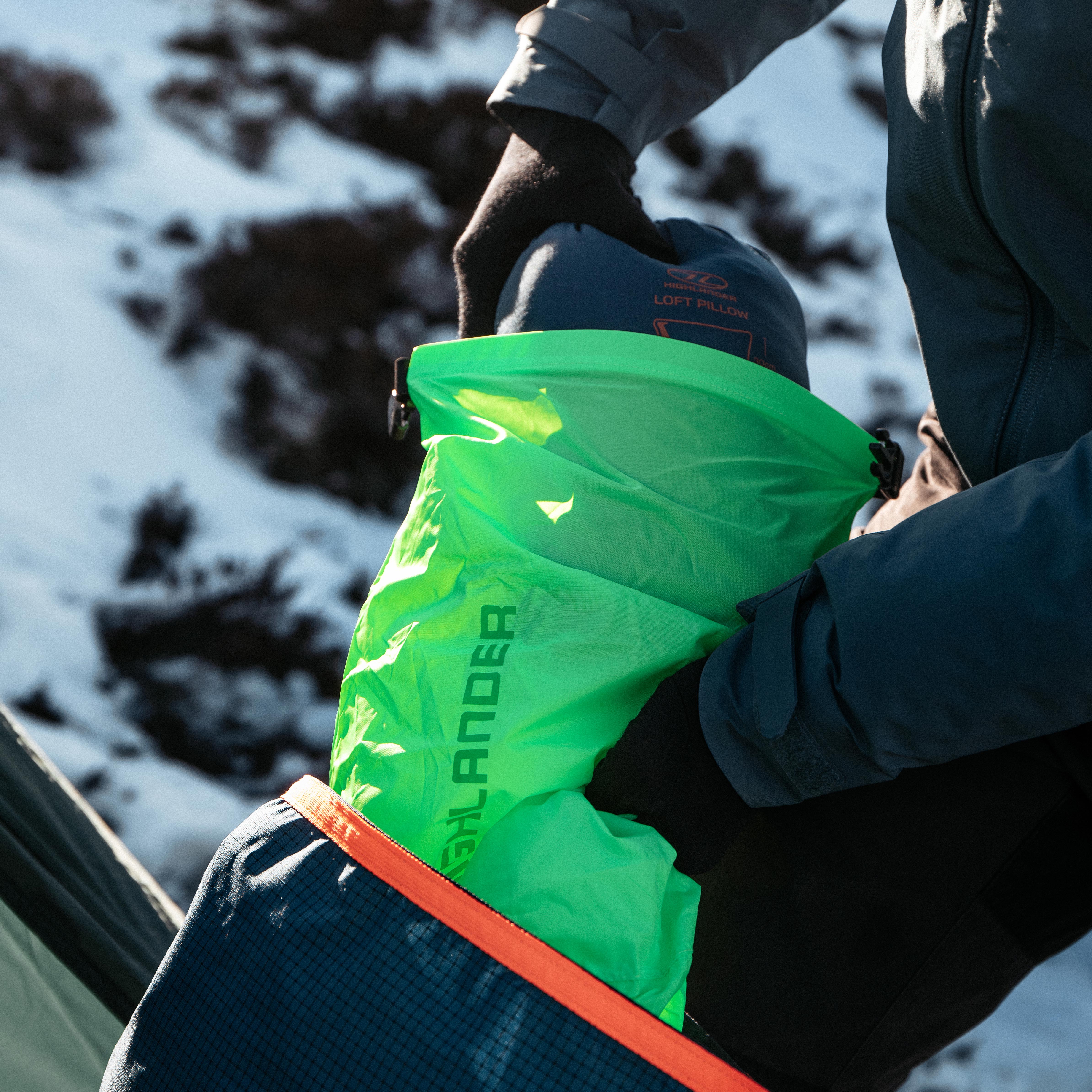 Highlander X-Lite sac étanche 8L vert coutures