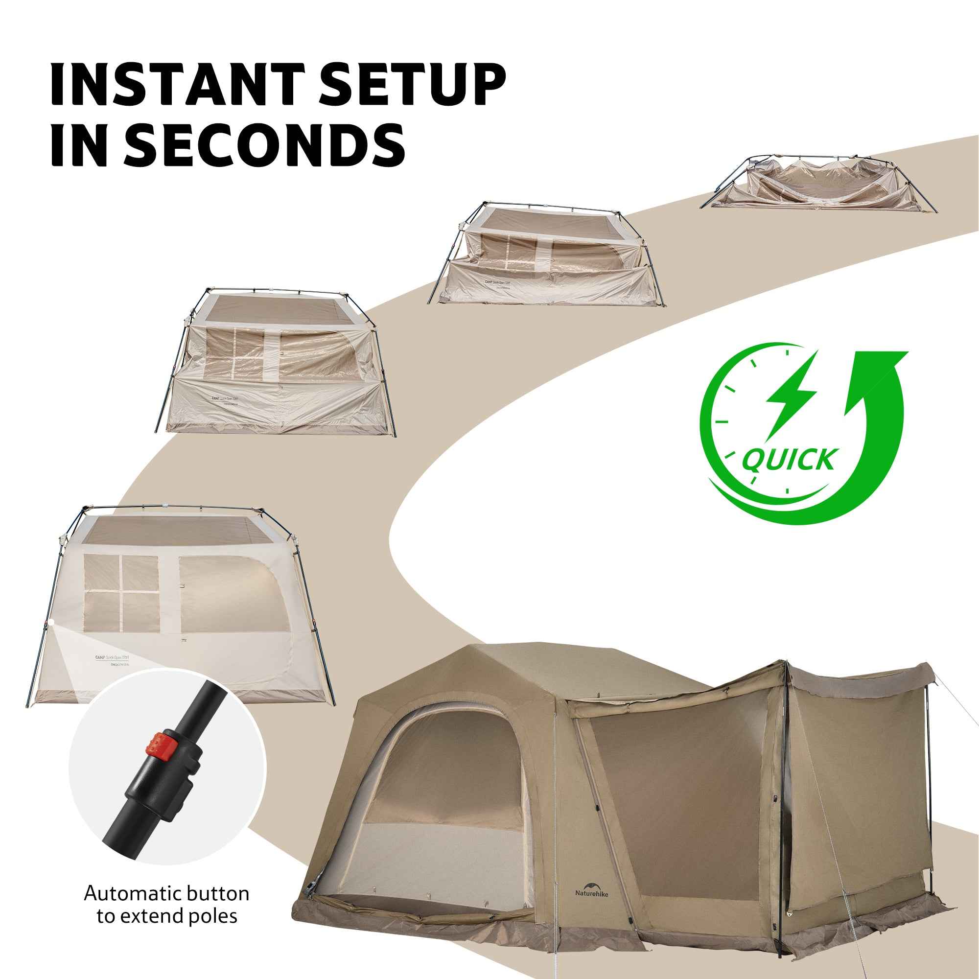 Naturehike Village 6.0 Pro Gen 2 tente camping 4 pers PU2000