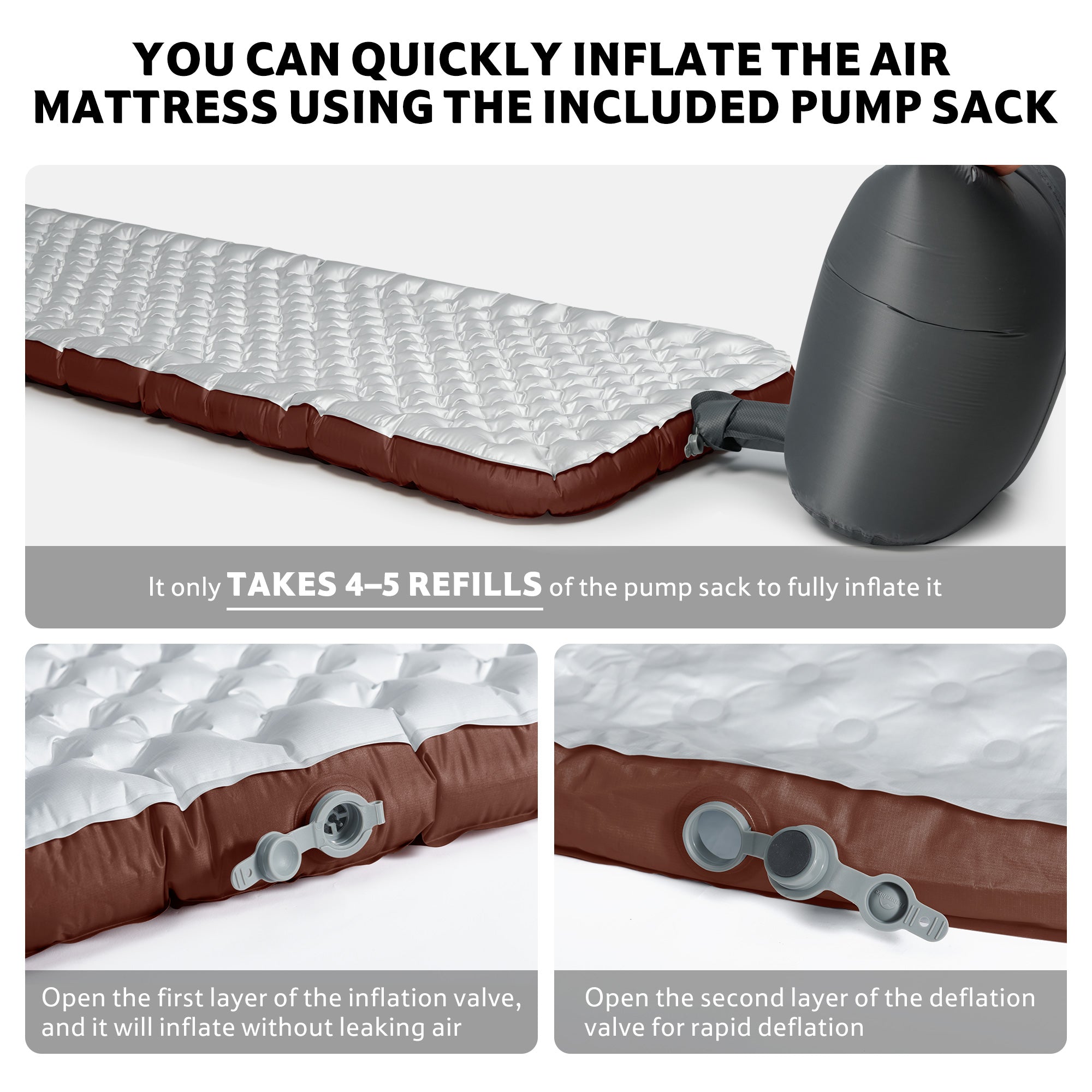 Naturehike TuYe R5.8 matelas gonflable 183x64 cm hiver -20°C