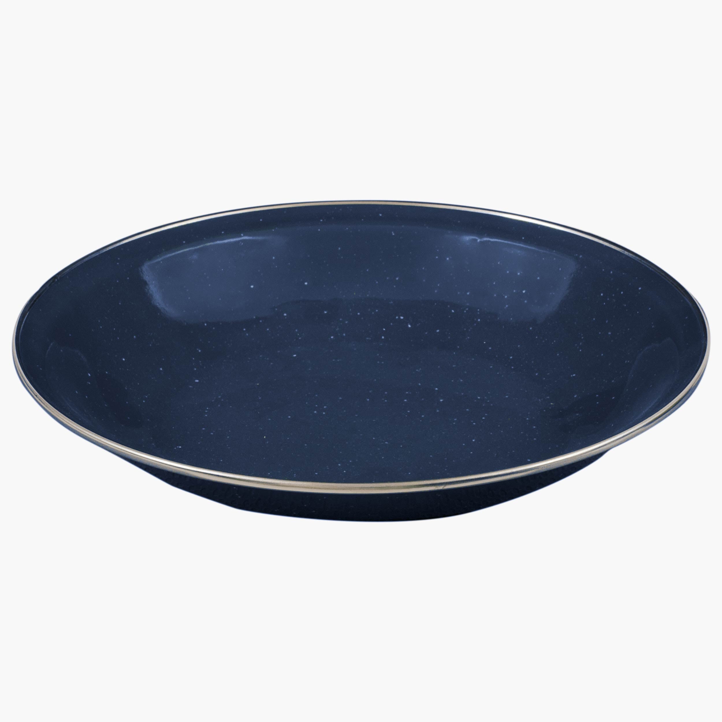 Highlander Deluxe Assiette à Soupe Émaillée Vintage Noire