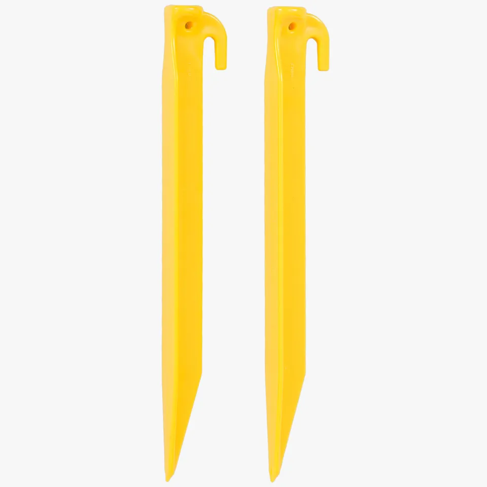 Highlander Camping Accessories Sardines Plastique 22,5cm Jaune x6