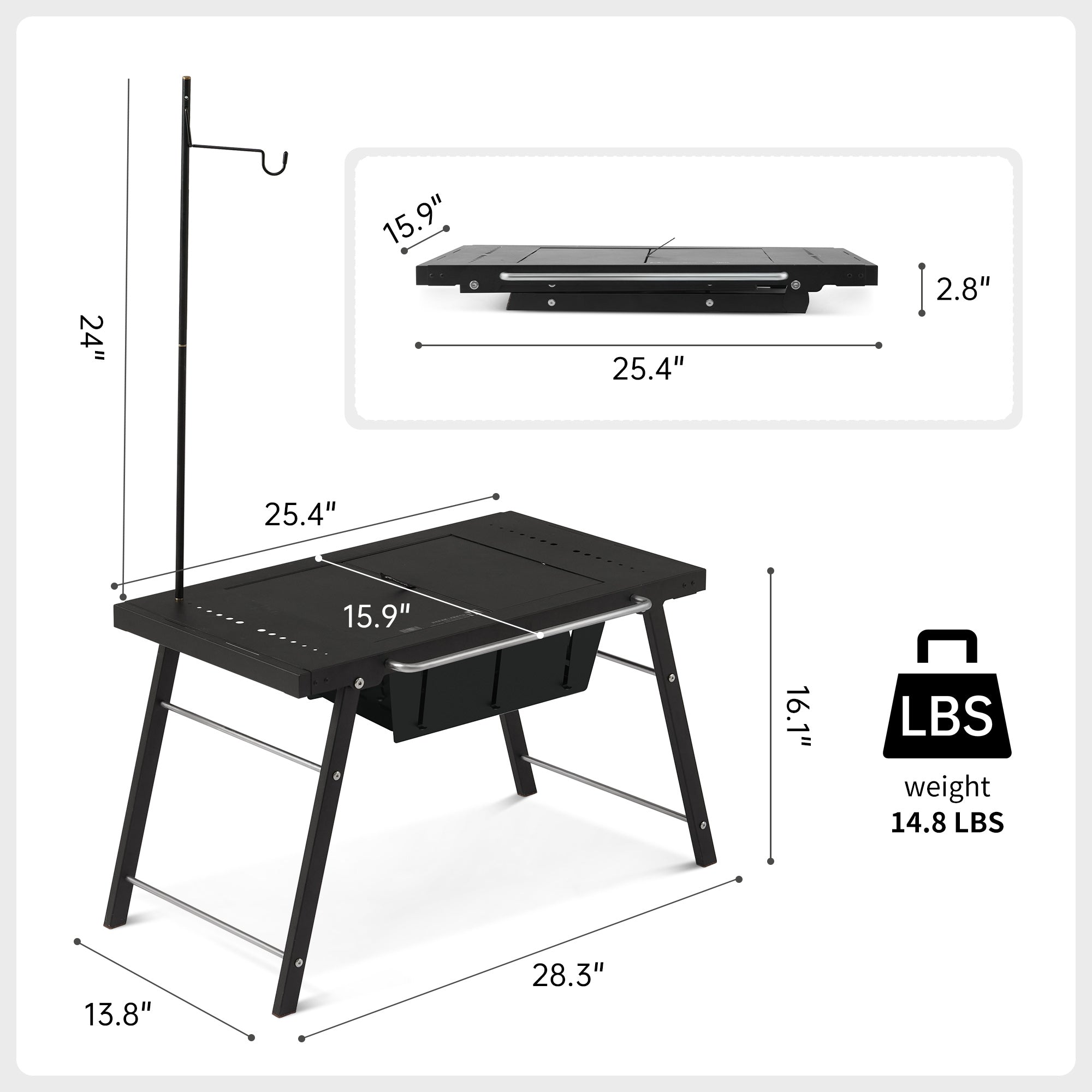 Naturehike TerraGrid IGT table camping modulaire grill