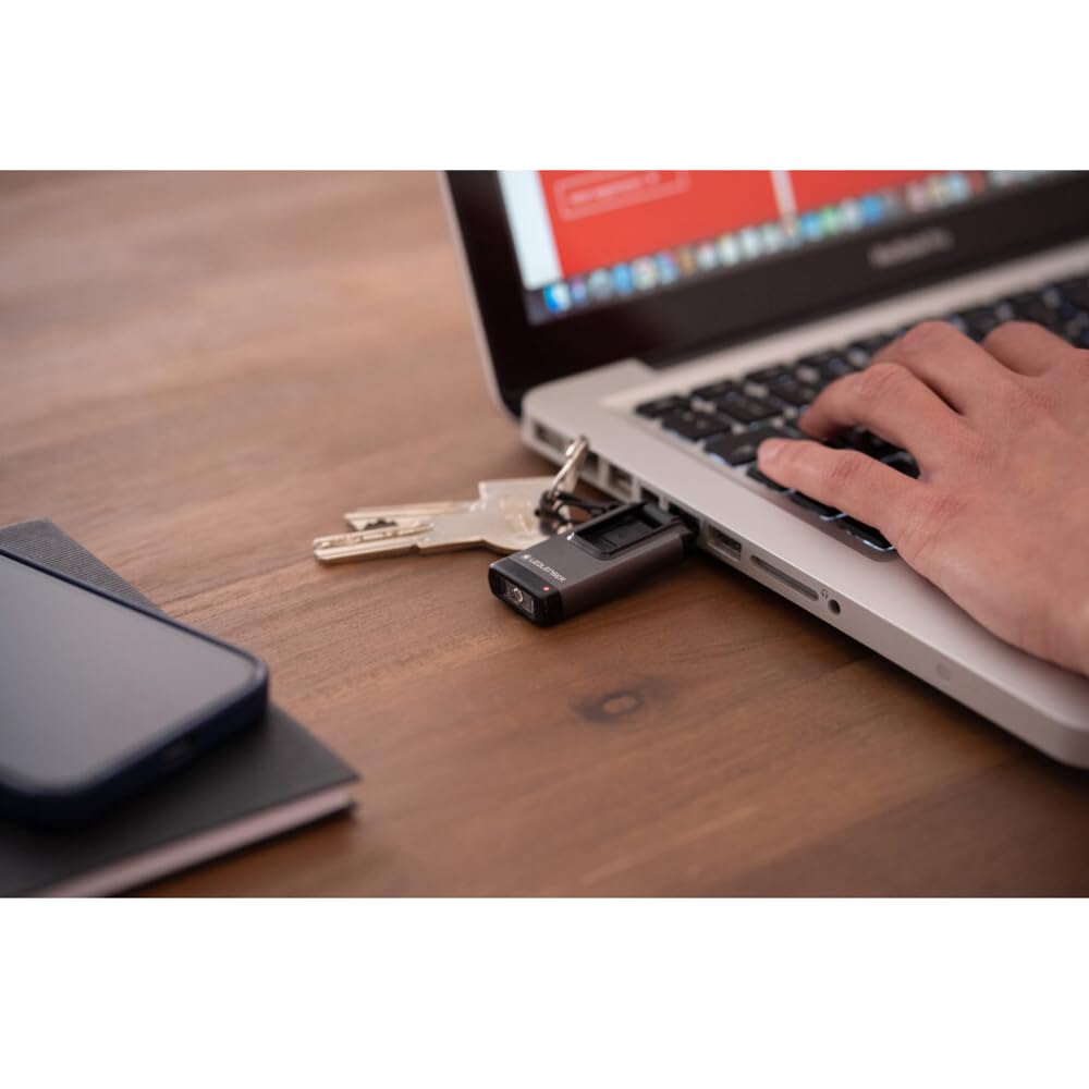 Ledlenser K4R Grau mini lampe porte-clés 120 lm USB