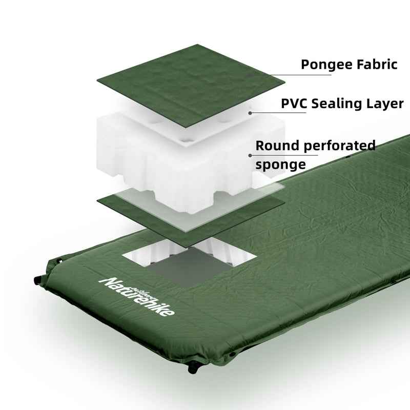 Naturehike D03 Tapis Autogonflant 1 Place Vert Matelas