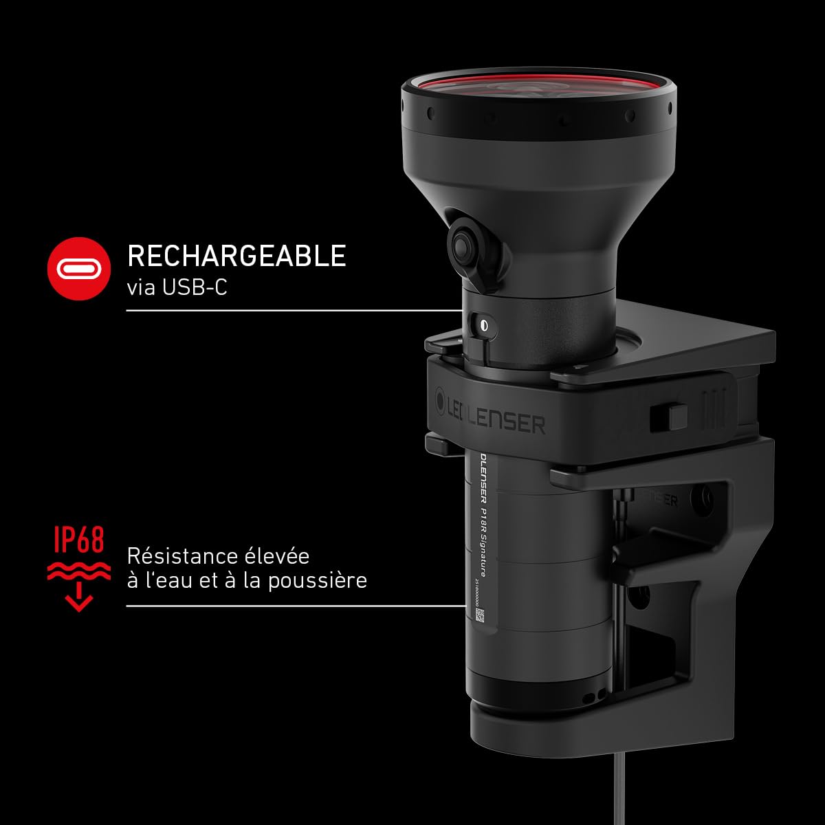 Ledlenser P18R Signature Lampe Torche 7000 lm 630 m