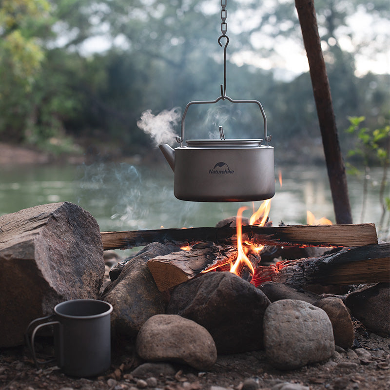Naturehike Lotte bouilloire camping titane 0,8 L noire