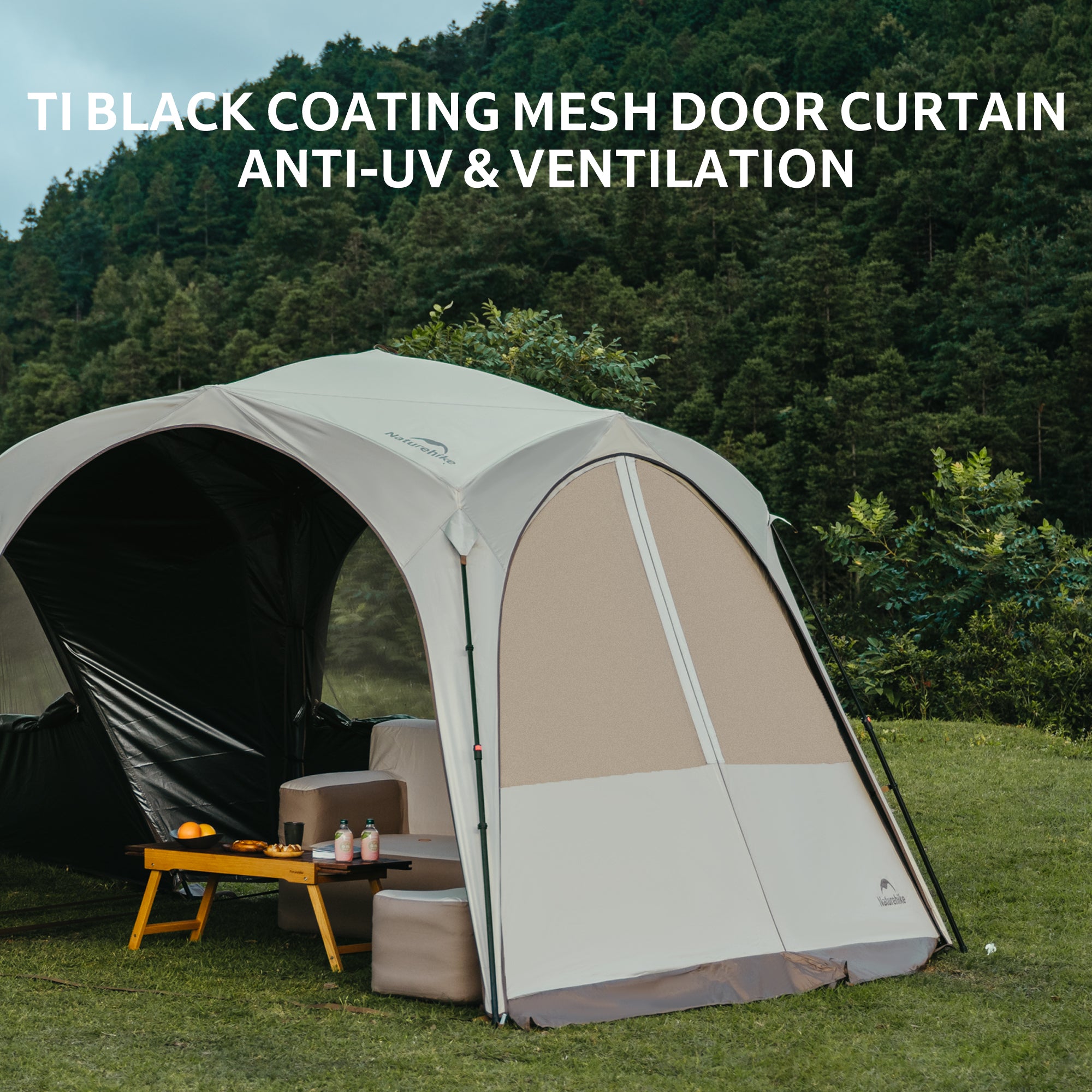Naturehike Cloud Boundar Tente Auvent Canopy 6 Faces 8 Personnes