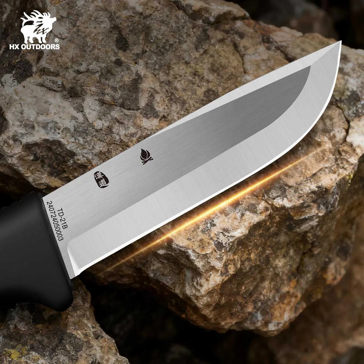 HX Nightstalker Plus D-348 chopper DC53 lame 21,5 cm G10