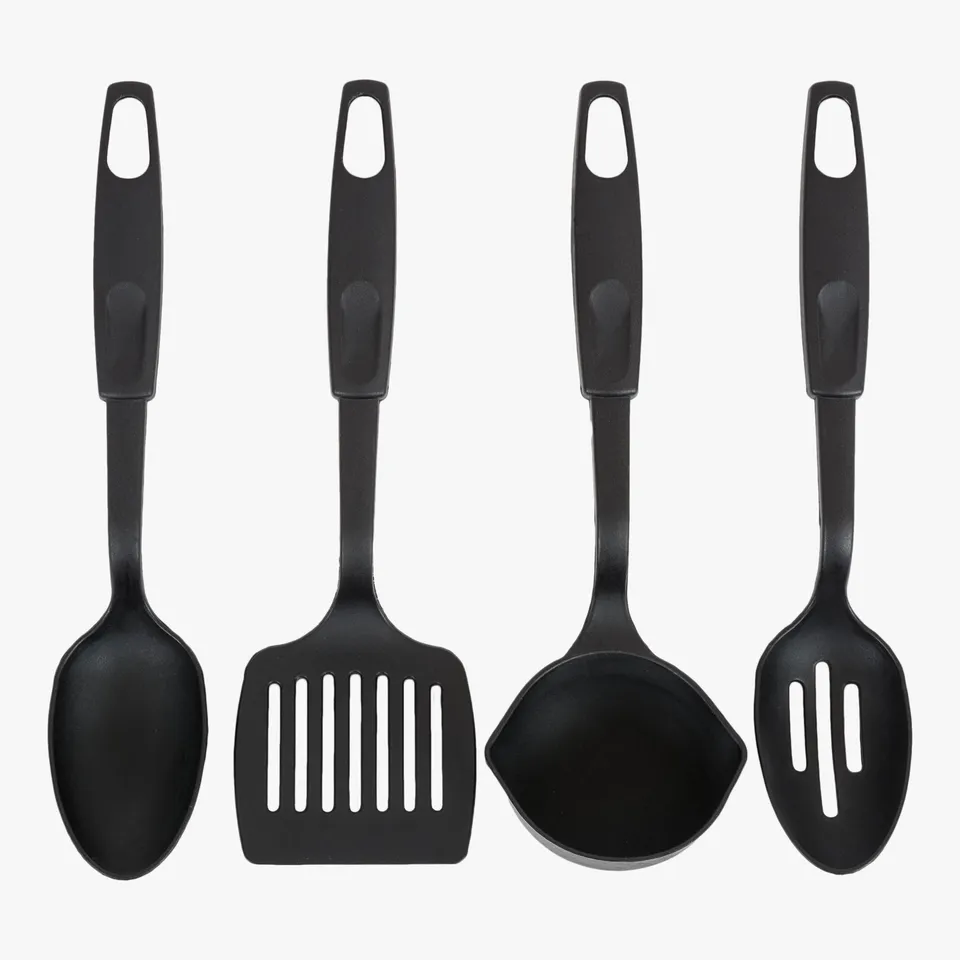 Highlander Camping Accessories set 4 couverts camping noir léger