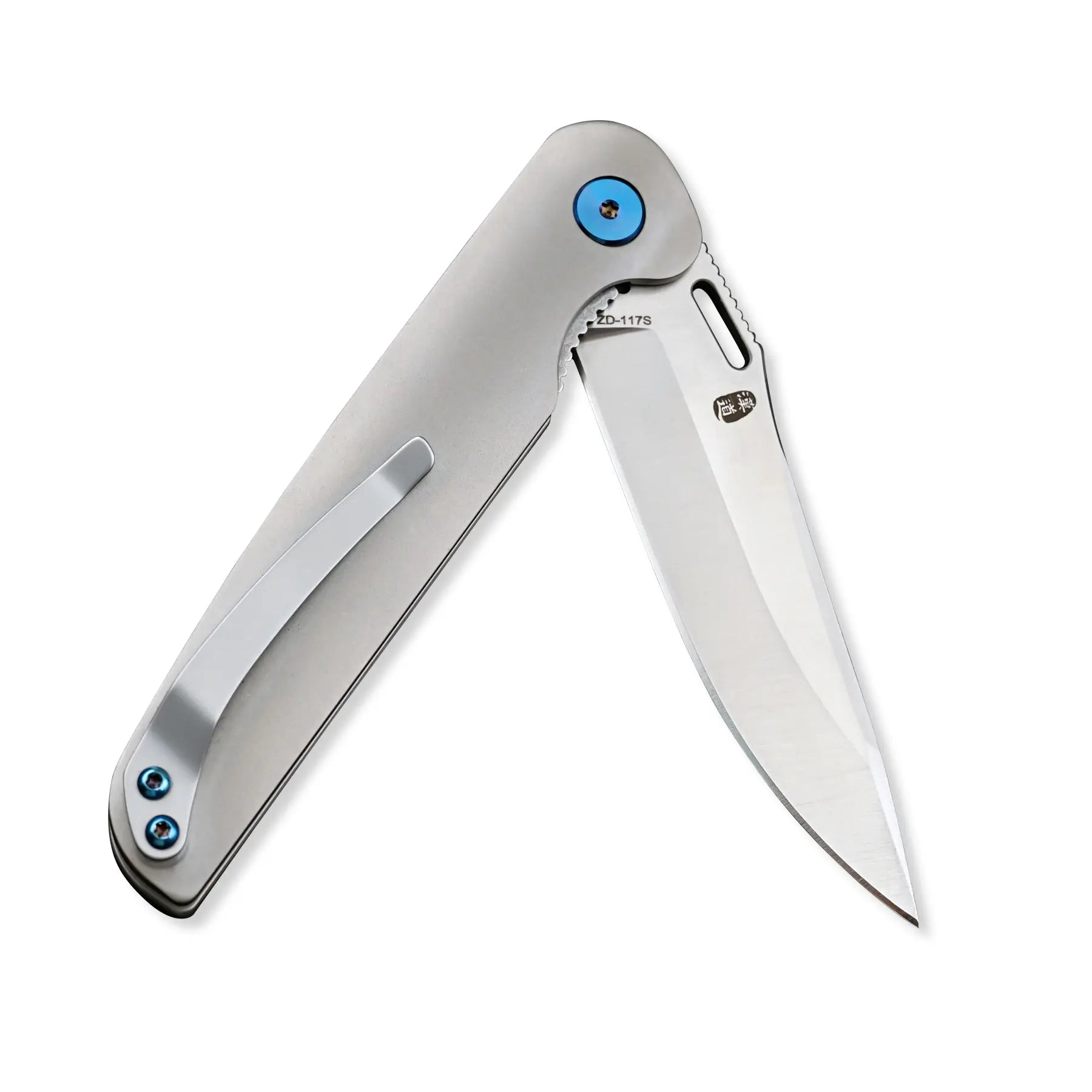 HX Vulcan ZD-117S couteau pliant titane lame D2 80 mm